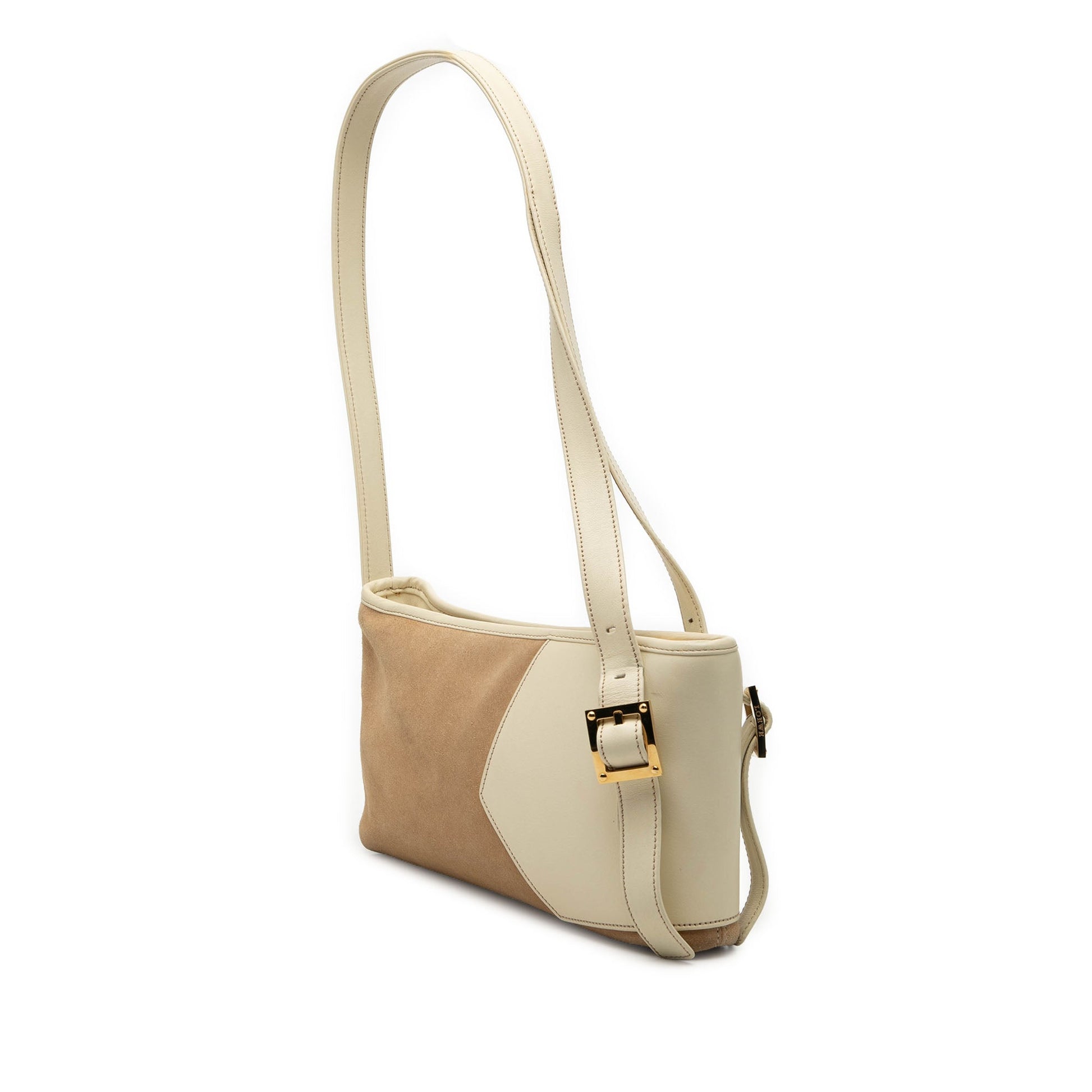 LOEWE Suede Anagram Switching Shoulder Bag