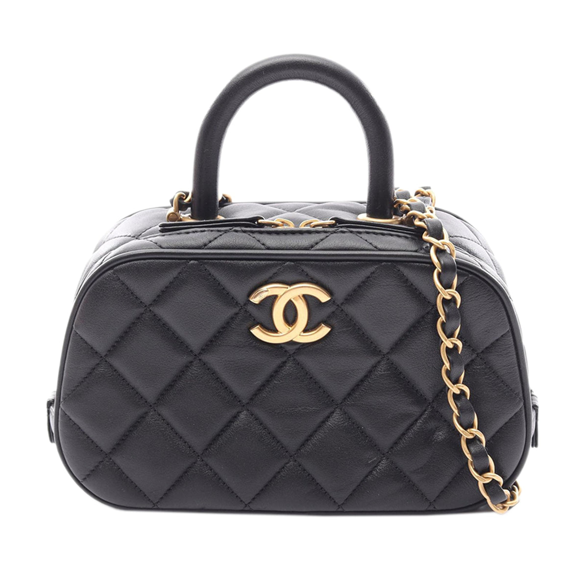 Chanel Mini CC Quilted Calfskin Bowling Bag