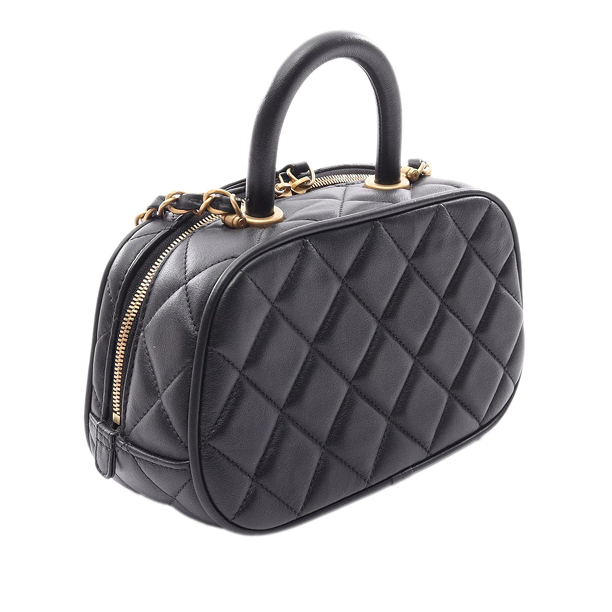 Chanel Mini CC Quilted Calfskin Bowling Bag