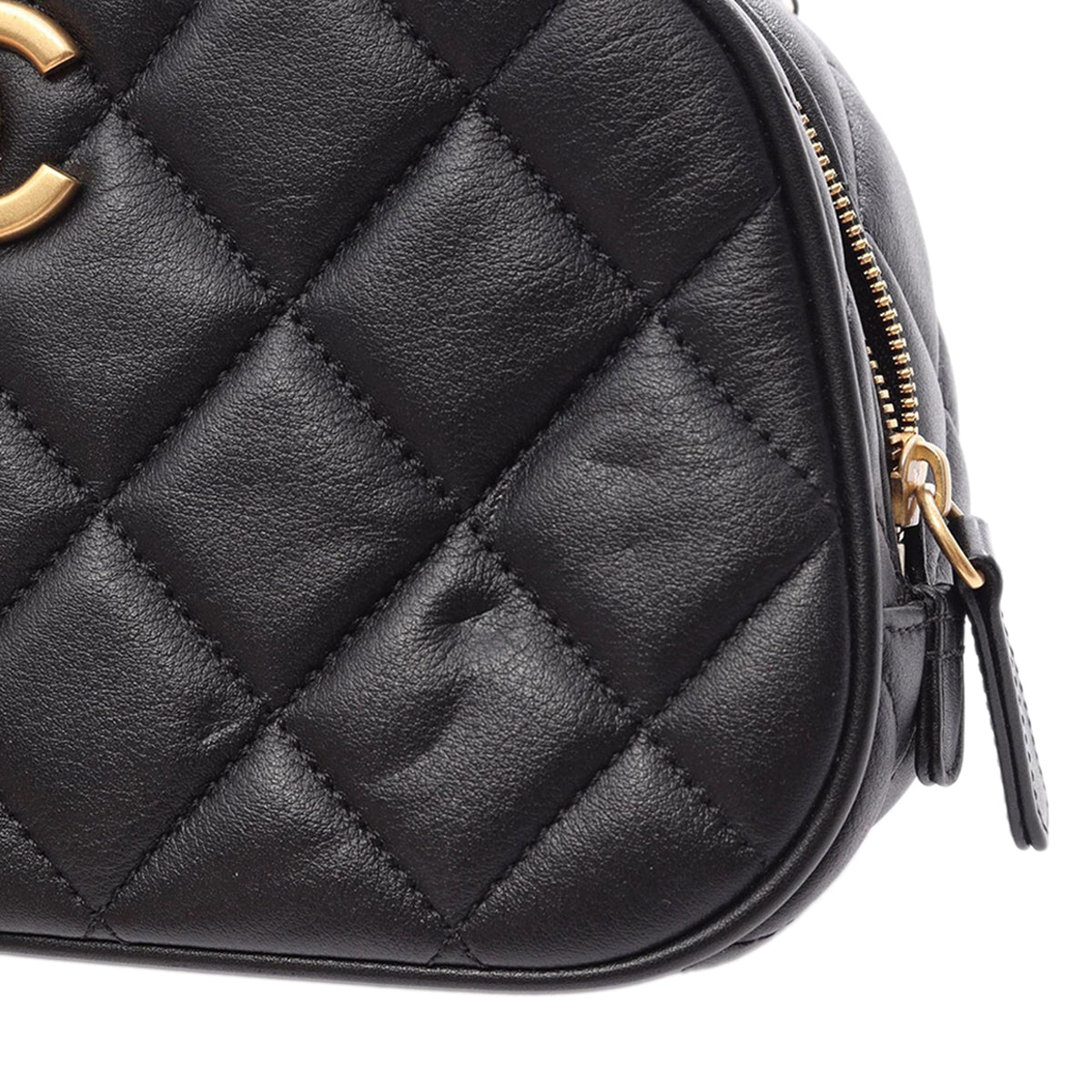 Chanel Mini CC Quilted Calfskin Bowling Bag