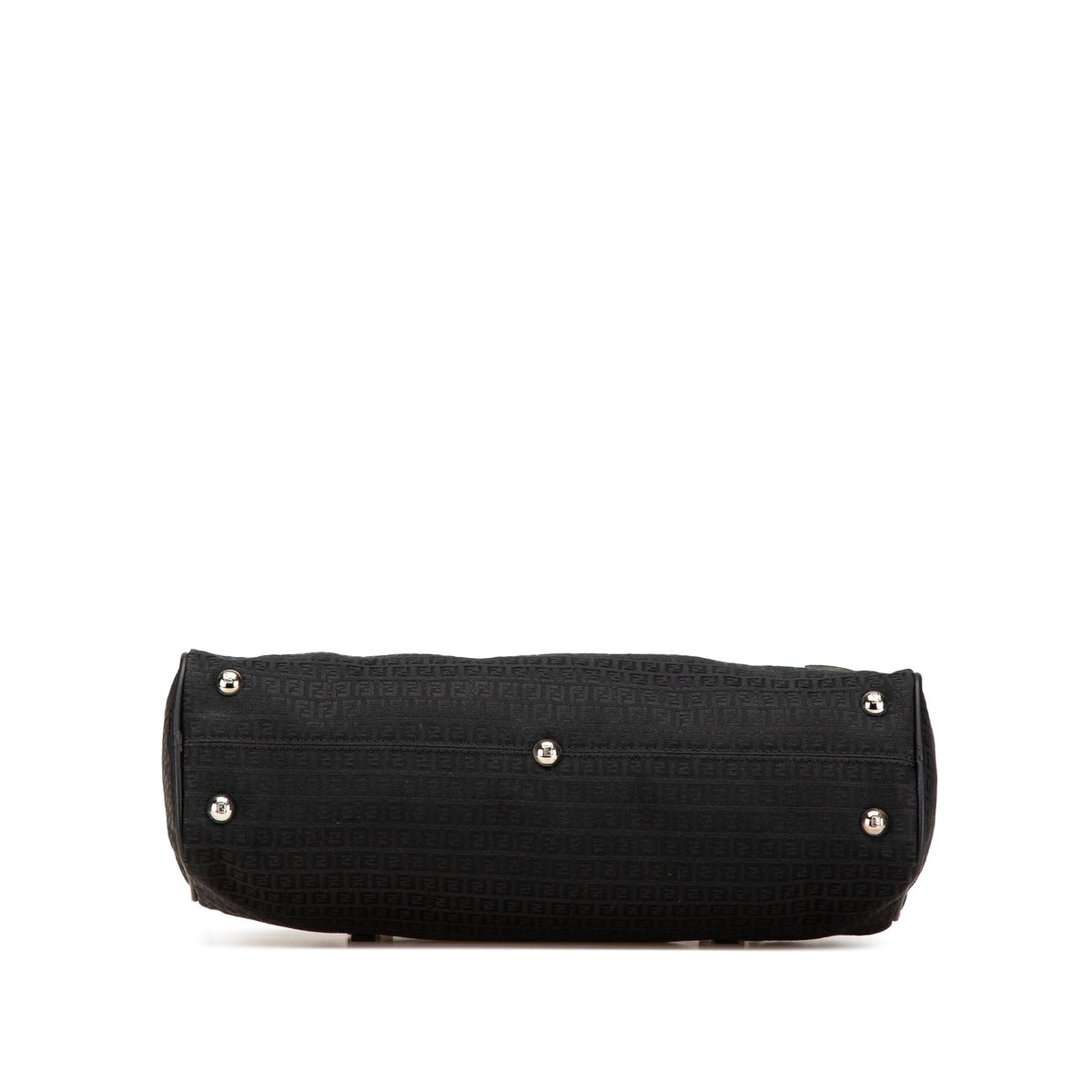 Fendi Micro Zucchino Canvas Bauletto Handbag