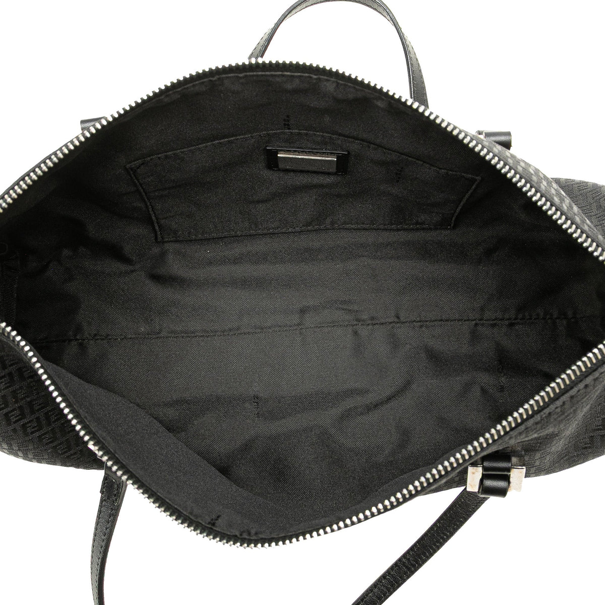Fendi Micro Zucchino Canvas Bauletto Handbag