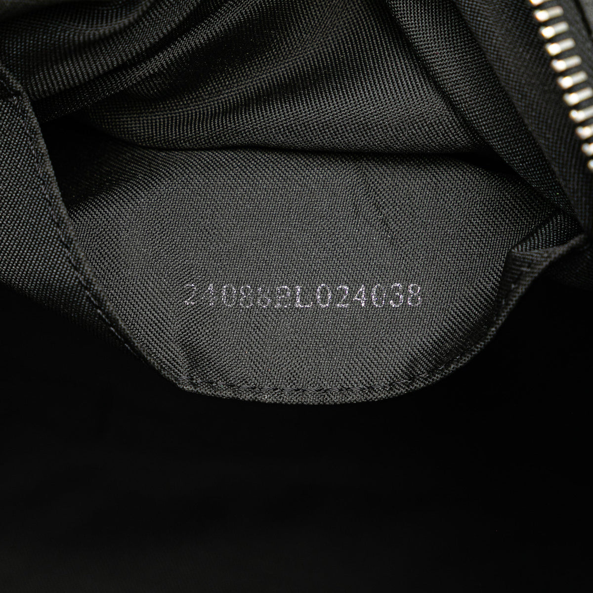 Fendi Micro Zucchino Canvas Bauletto Handbag