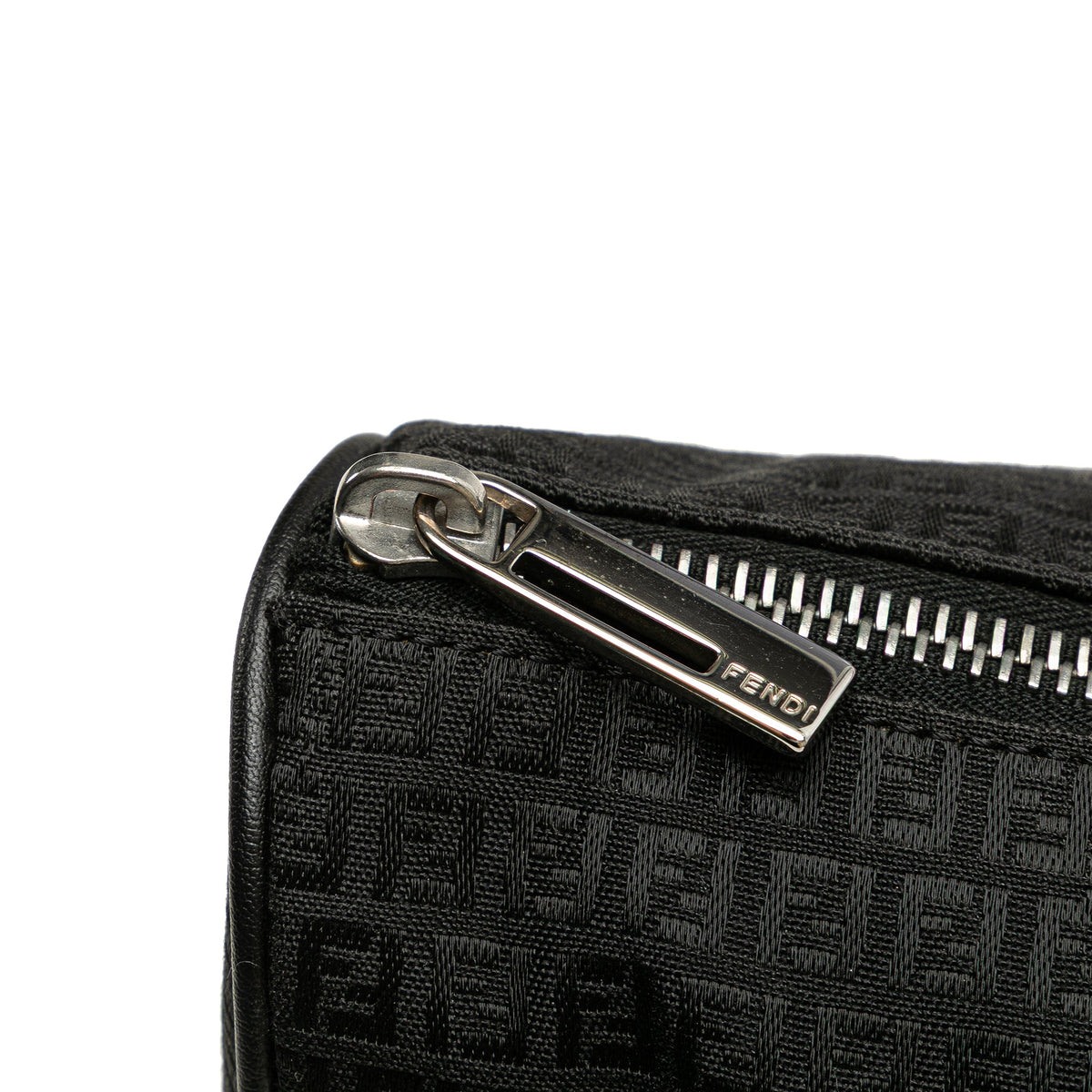 Fendi Micro Zucchino Canvas Bauletto Handbag