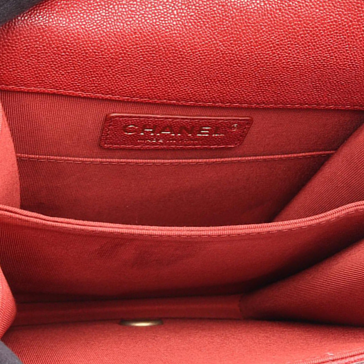 Chanel Quilted Lambskin North South Boy Flap