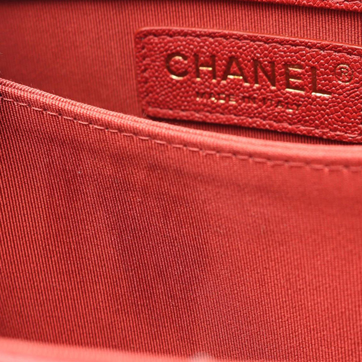 Chanel Quilted Lambskin North South Boy Flap