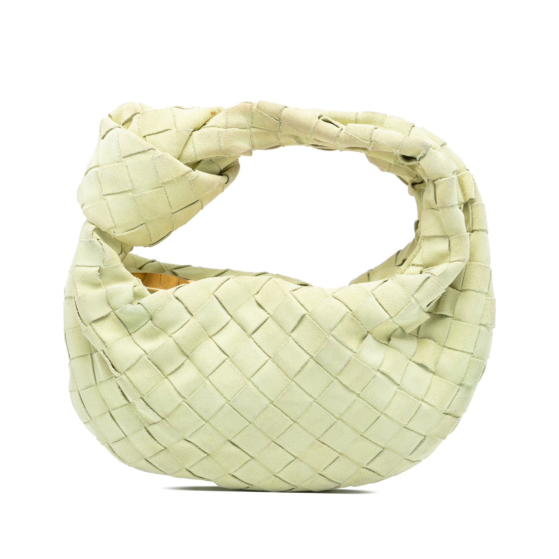 Bottega Veneta Mini Suede Intrecciato Jodie