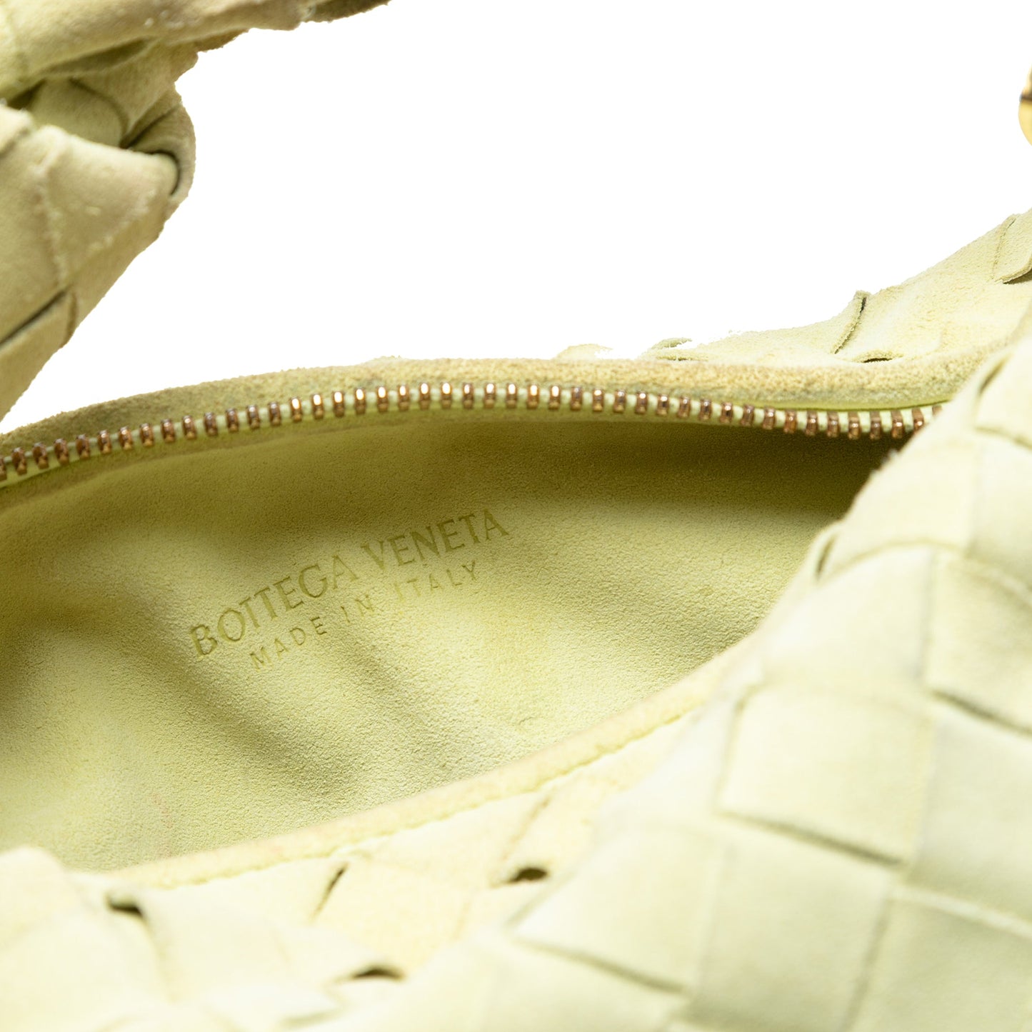 Bottega Veneta Mini Suede Intrecciato Jodie