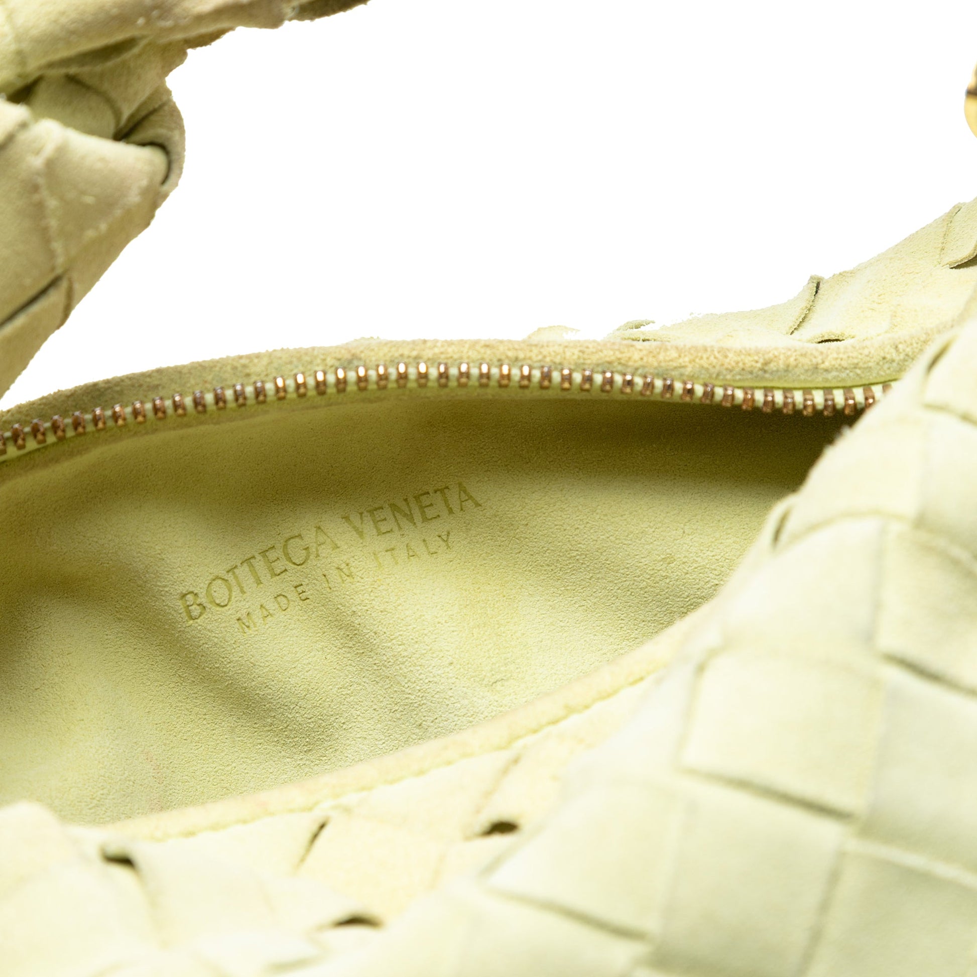 Bottega Veneta Mini Suede Intrecciato Jodie