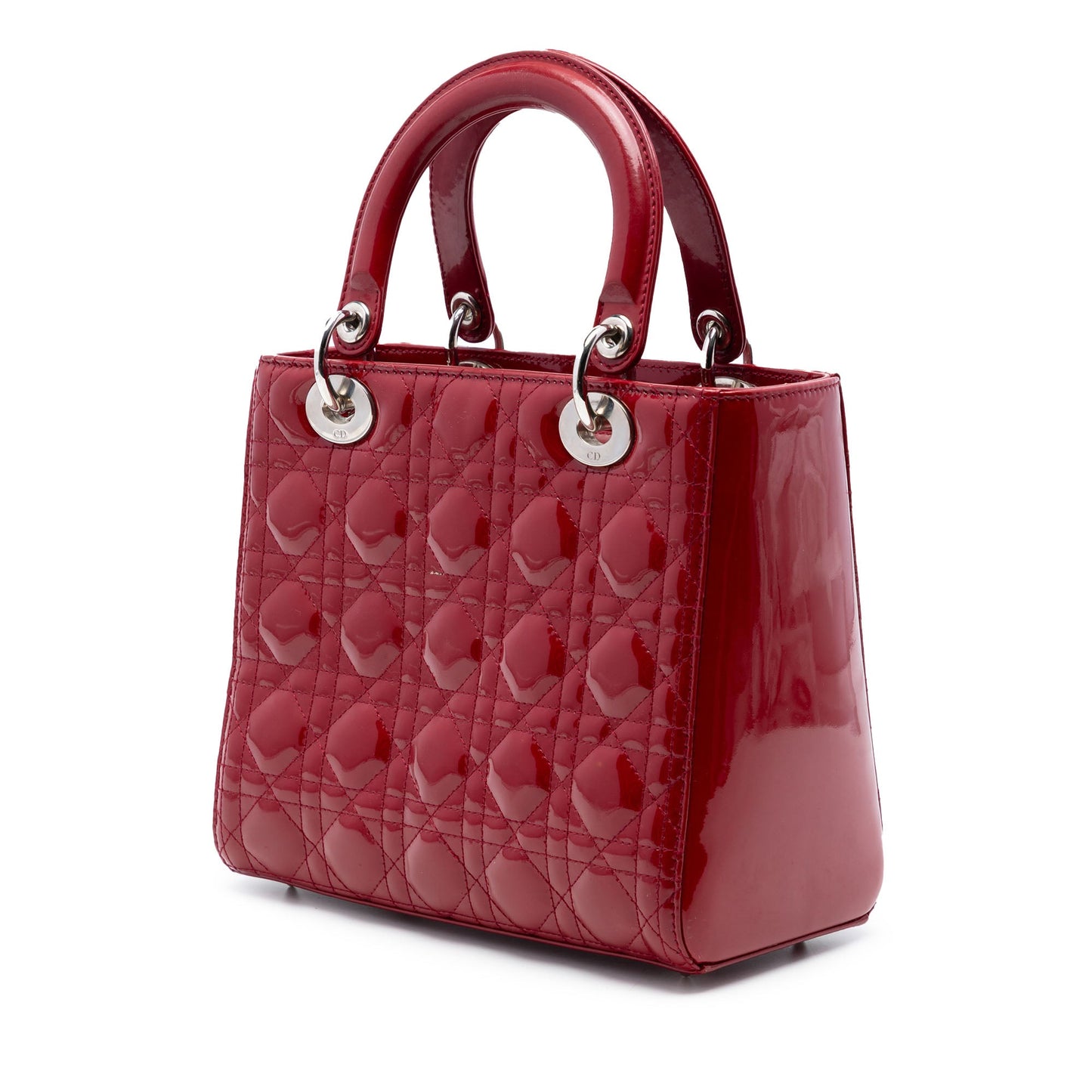 Dior Medium Patent Cannage Lady Dior