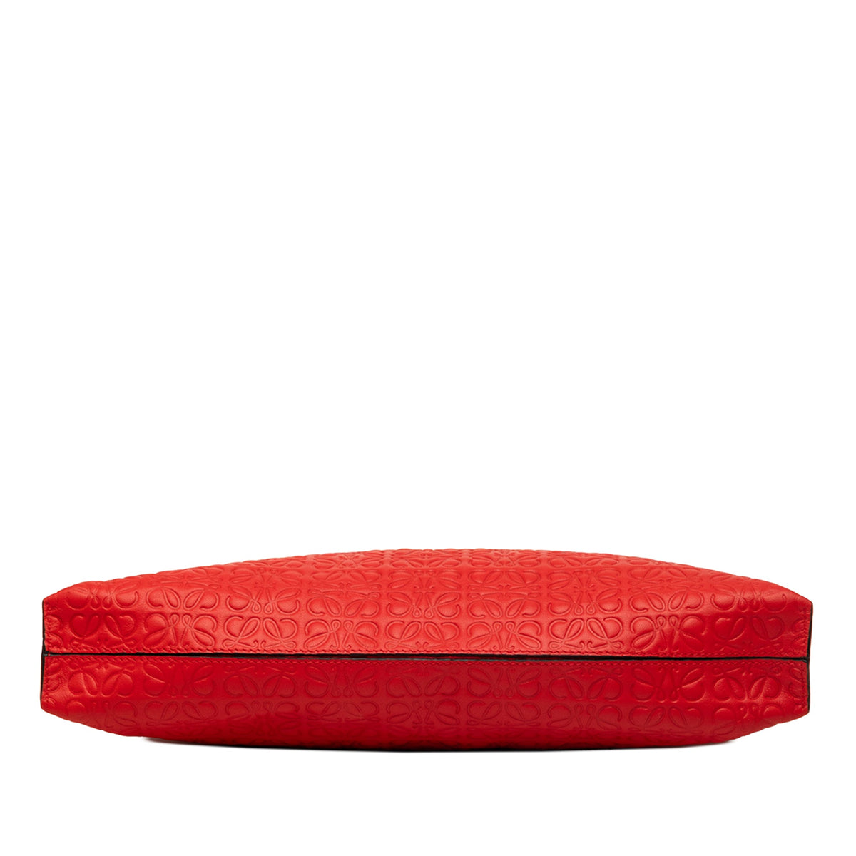 LOEWE Embossed Anagram Leather Repeat T Clutch