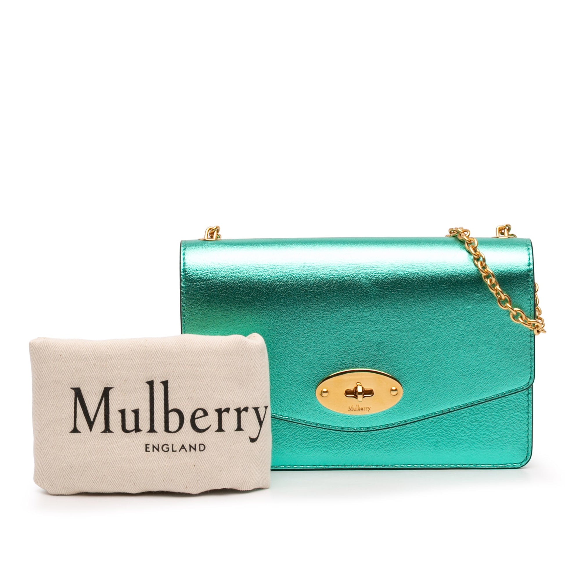 Mulberry Small Metallic Grained Calfskin Darley Crossbody