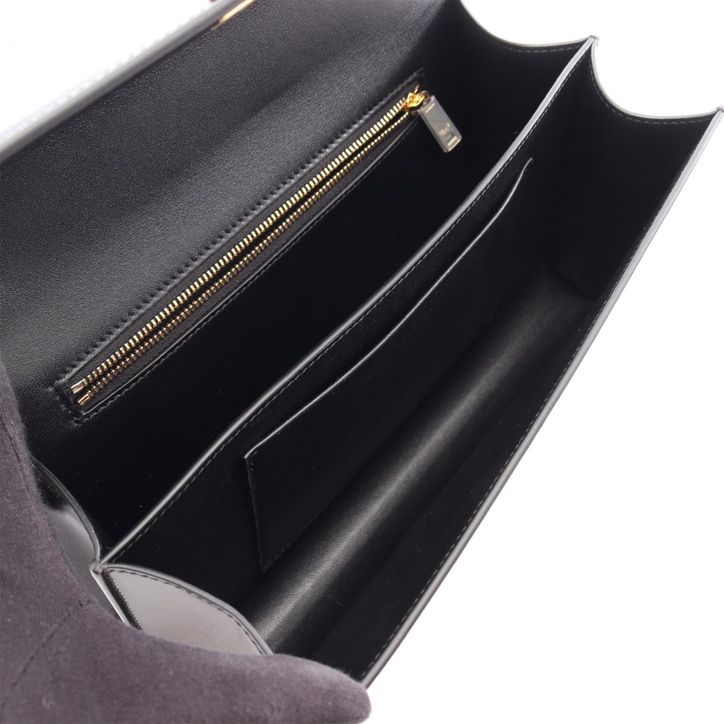 Celine Medium Shiny Calfskin Triomphe Folio Bag