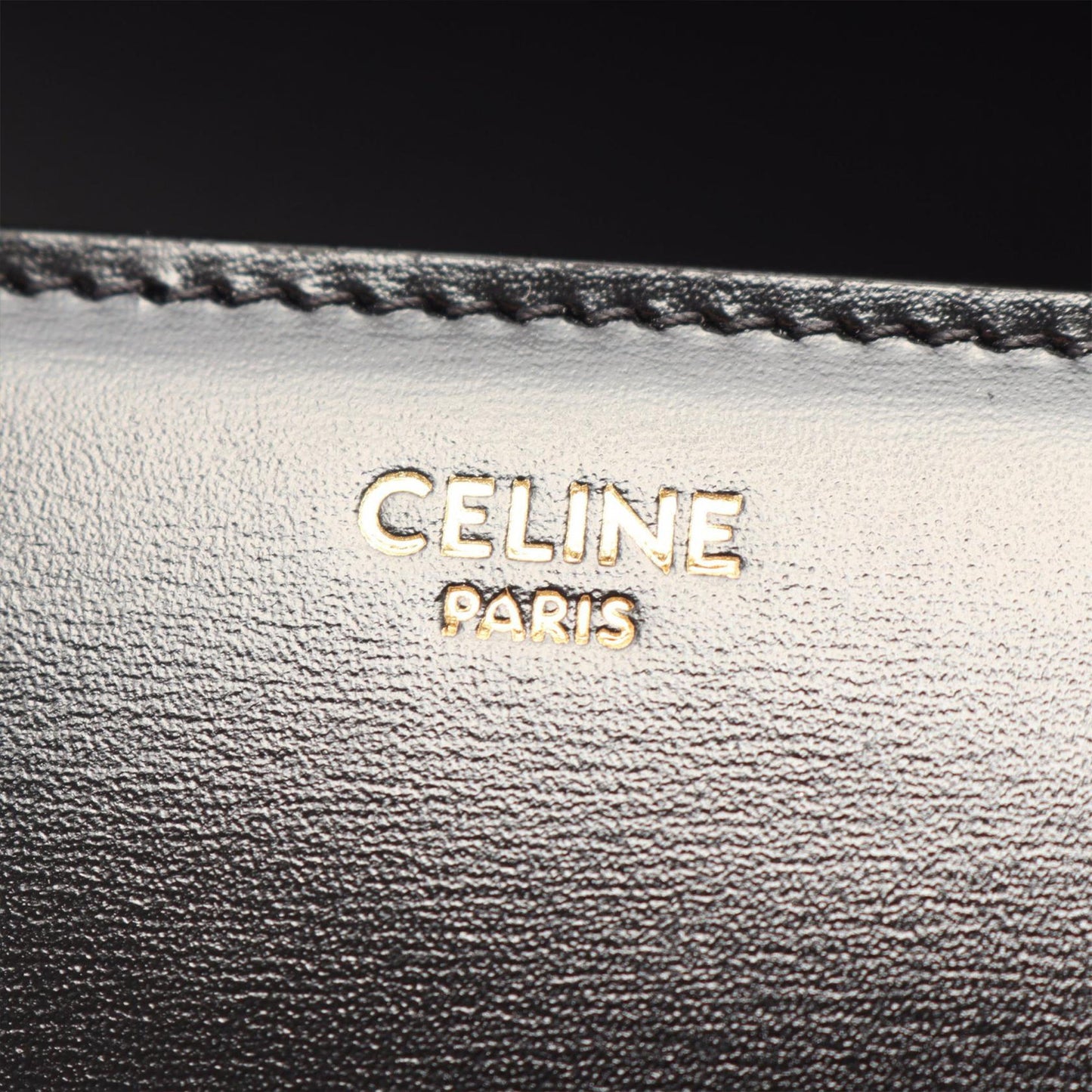 Celine Medium Shiny Calfskin Triomphe Folio Bag