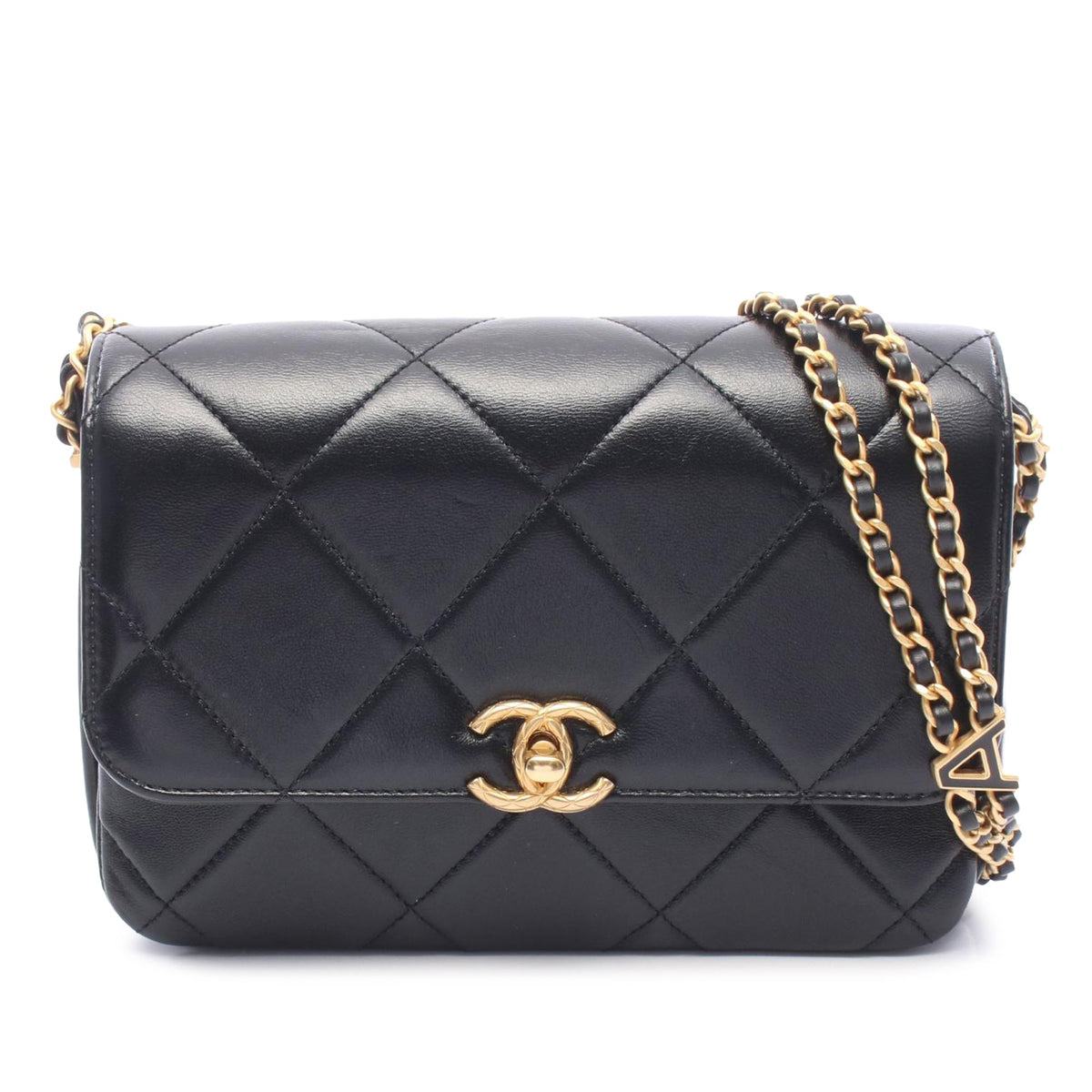 Chanel CC Quilted Lambskin Single Flap