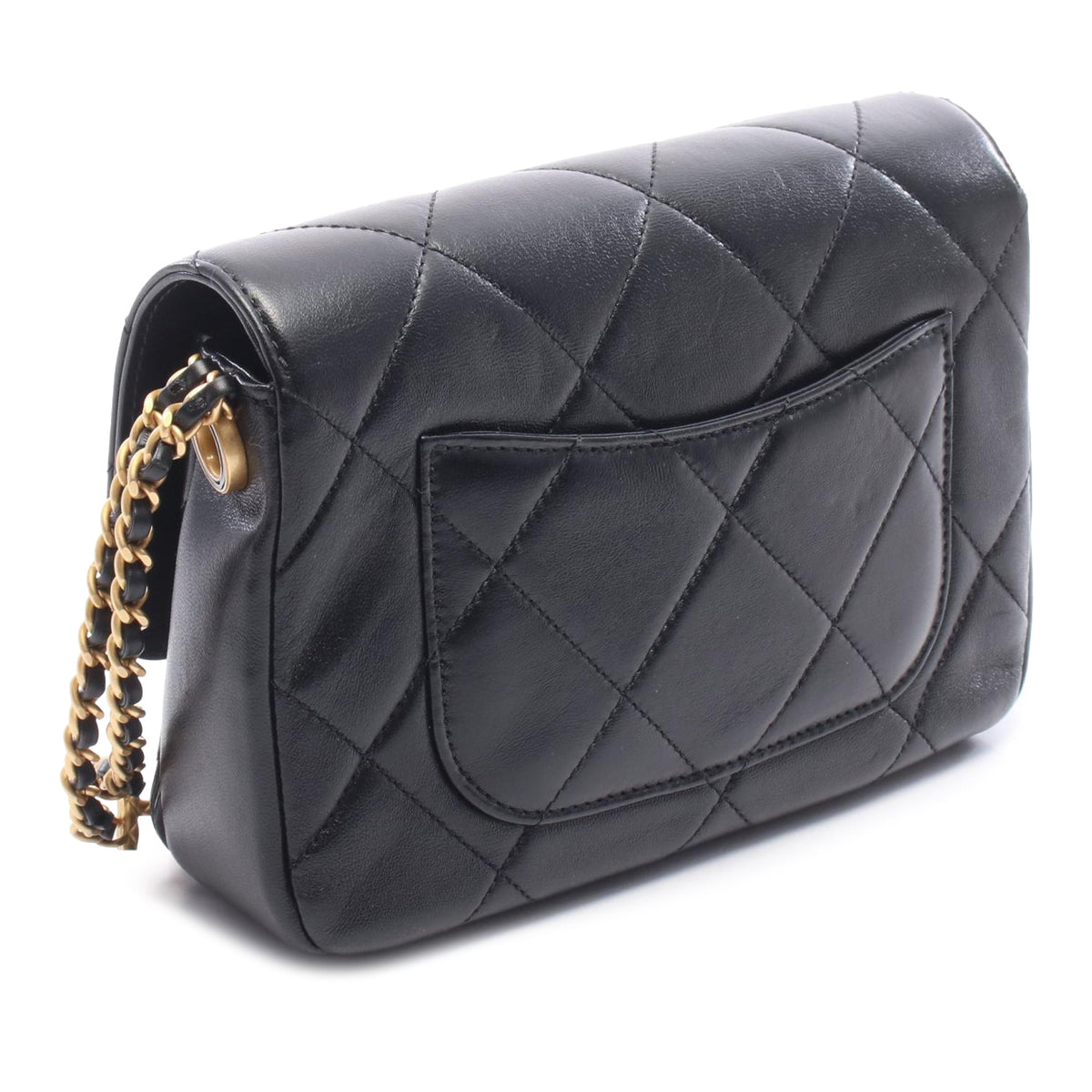Chanel CC Quilted Lambskin Single Flap