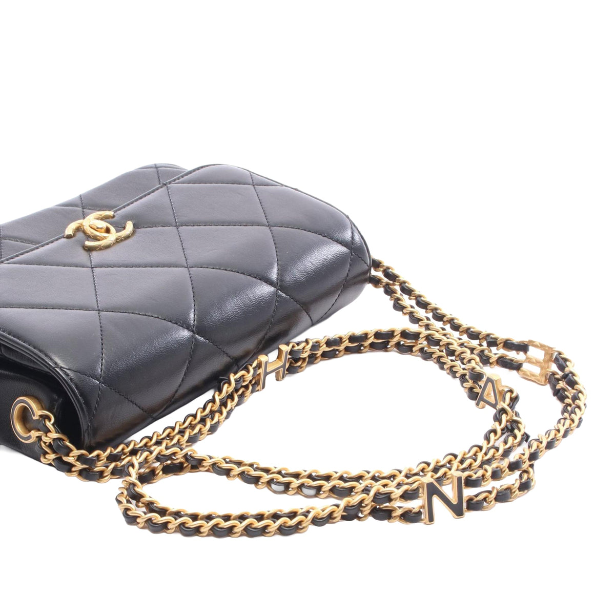 Chanel CC Quilted Lambskin Single Flap