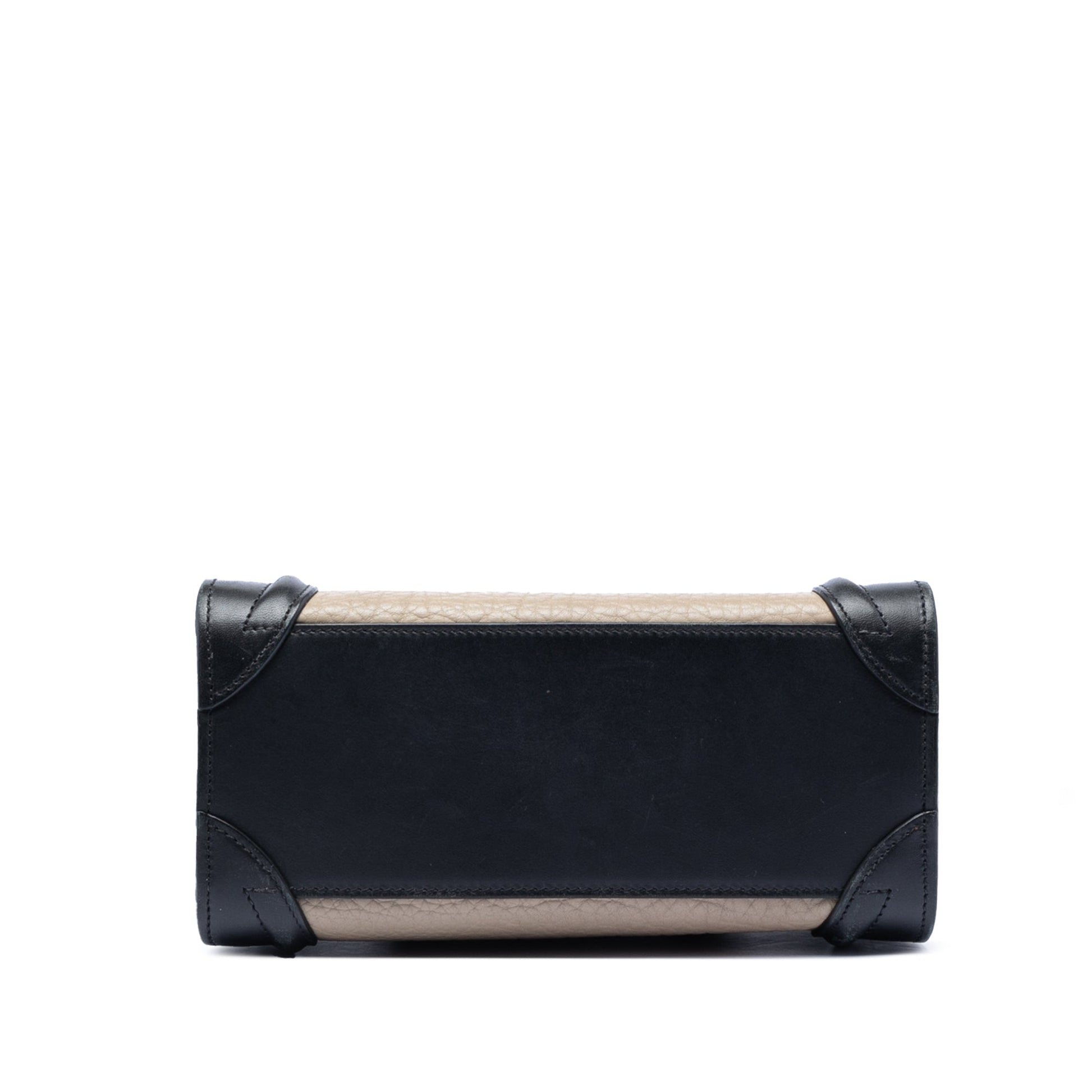 Celine Nano Tricolor Leather Luggage Tote
