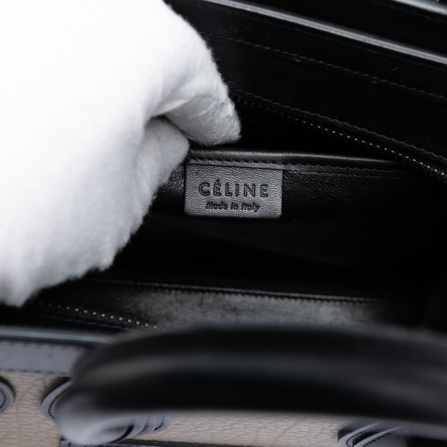 Celine Nano Tricolor Leather Luggage Tote