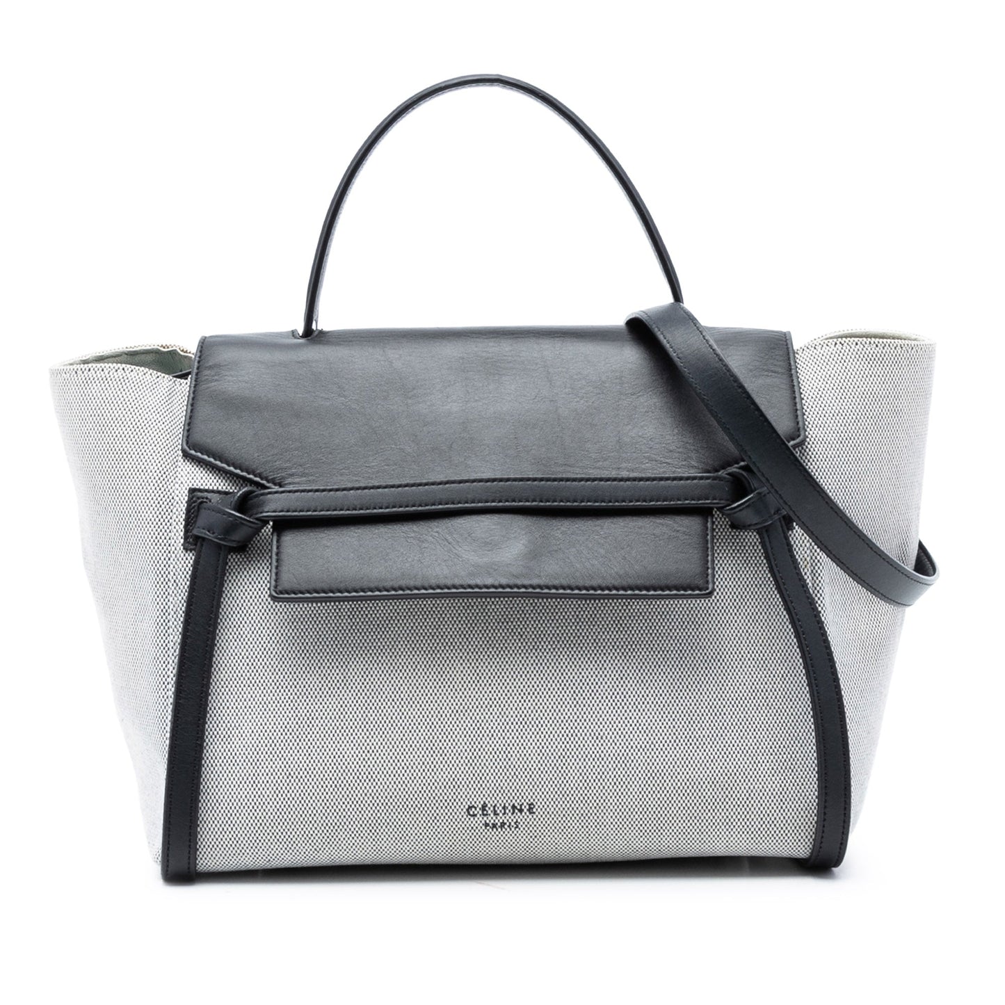 Celine Mini Canvas Belt Satchel