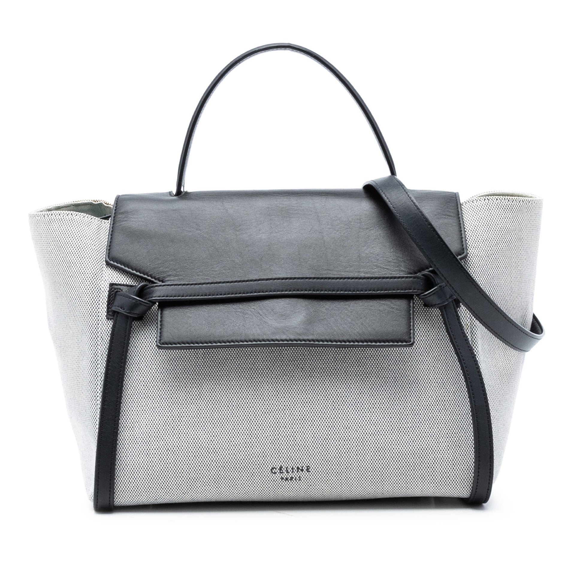 Celine Mini Canvas Belt Satchel
