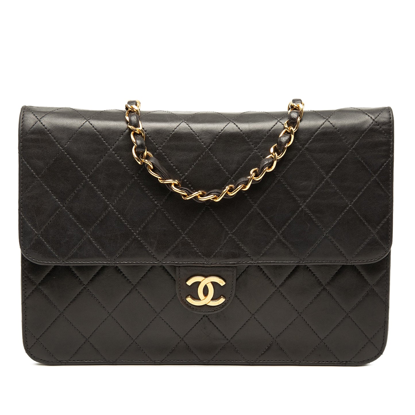 Chanel Medium CC Quilted Lambskin Single Flap
