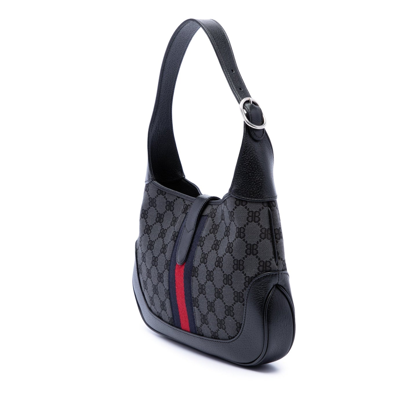 Balenciaga Gucci The Hacker Project Small BB Canvas Web Jackie 1961 Crossbody