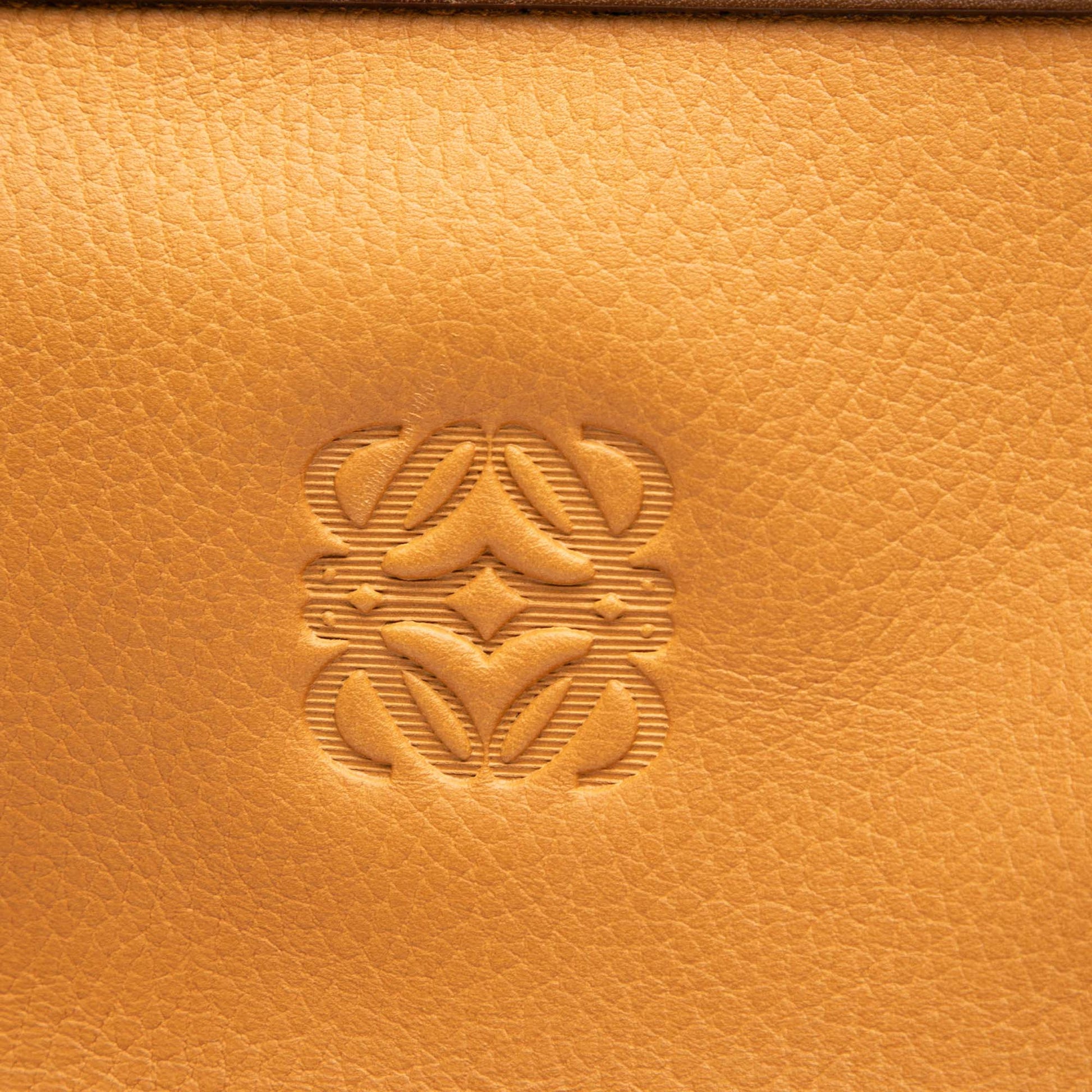 LOEWE Leather Anagram Clutch