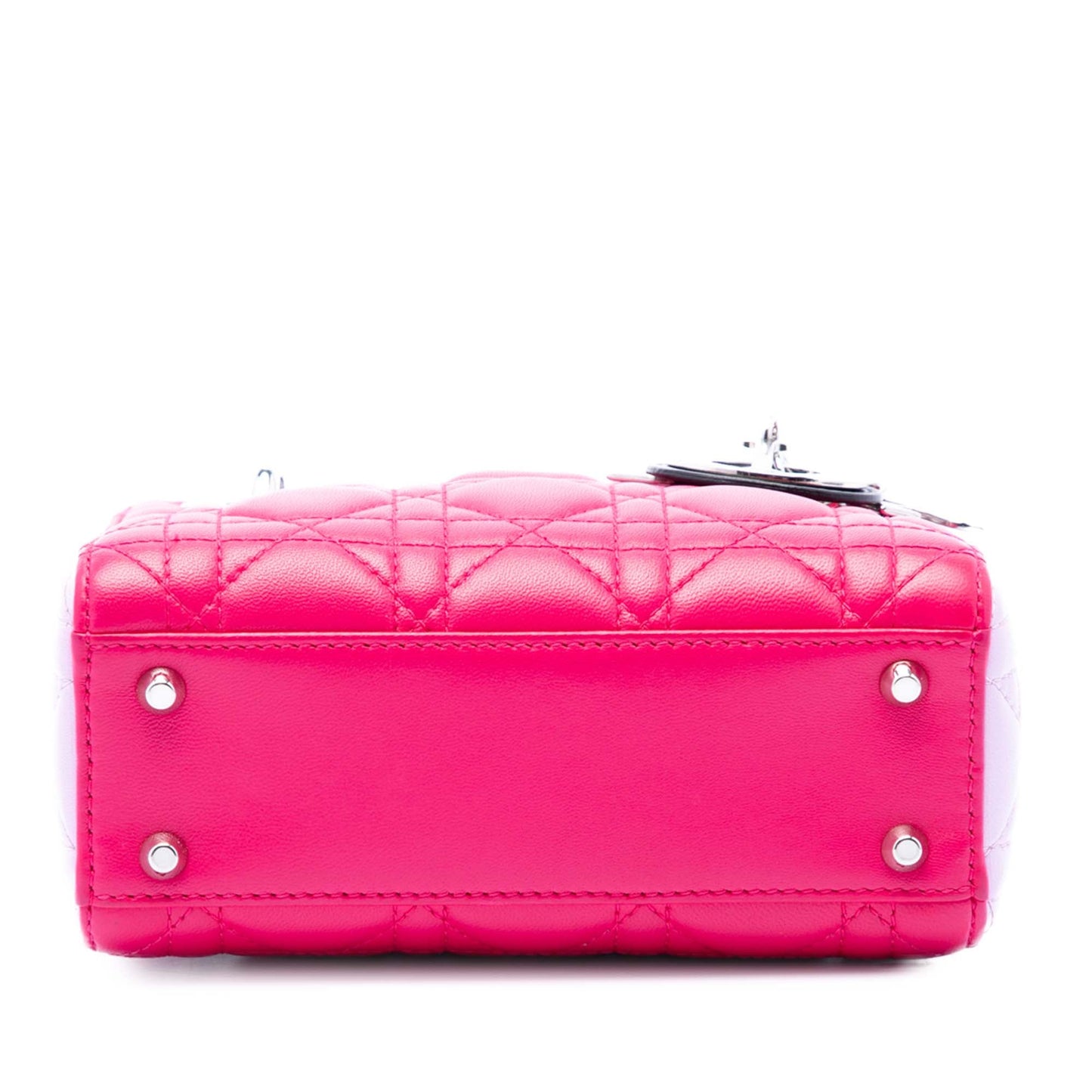 Dior Mini Tricolor Lambskin Cannage Lady Dior