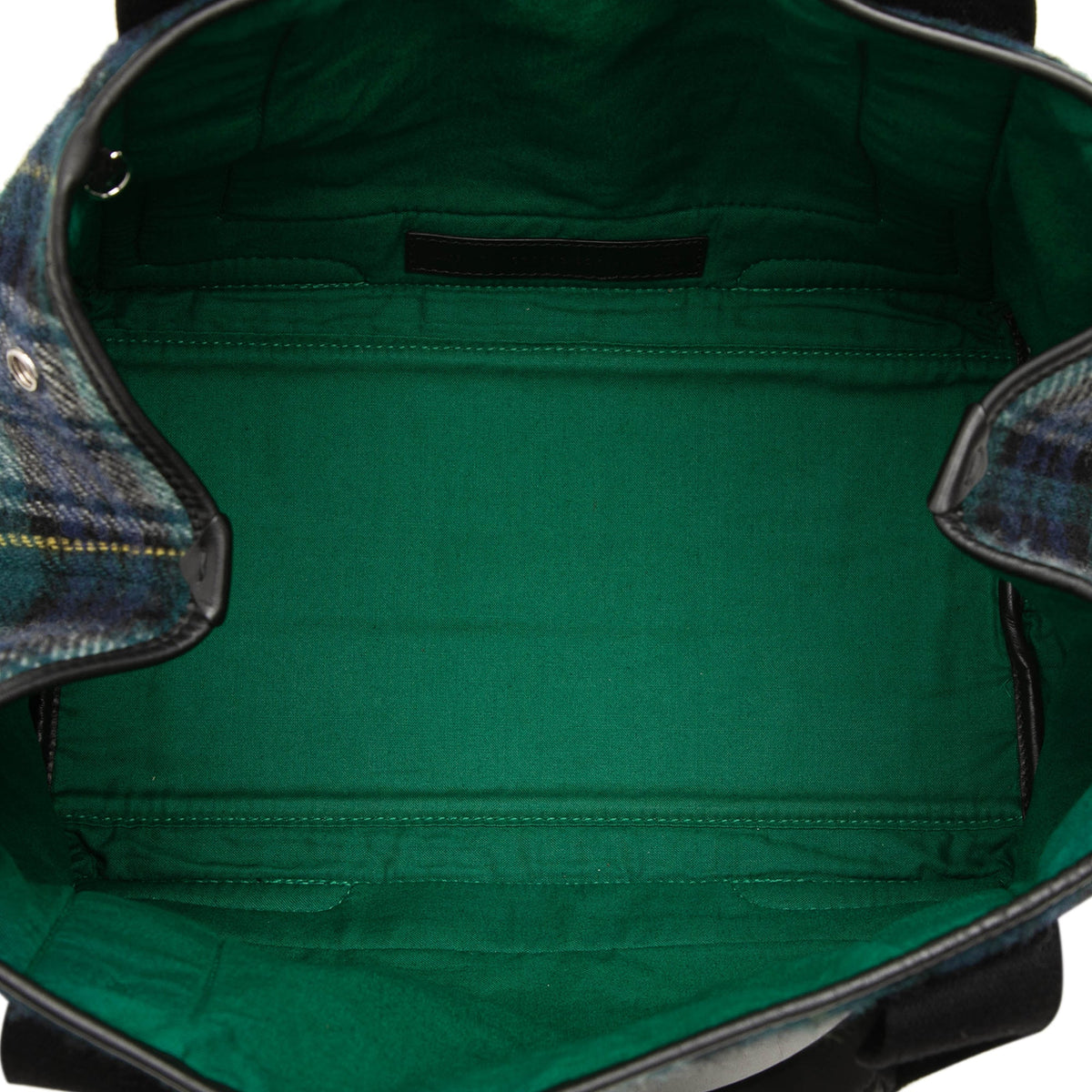 Balenciaga Plaid Wool Navy Cabas S