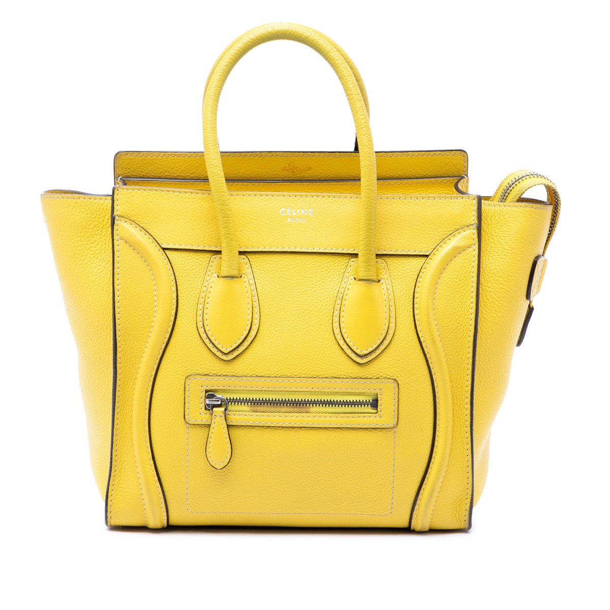Celine Micro Drummed Calfskin Luggage Tote