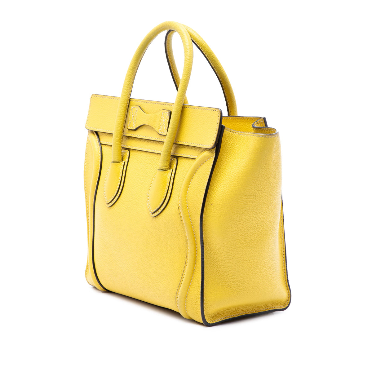 Celine Micro Drummed Calfskin Luggage Tote
