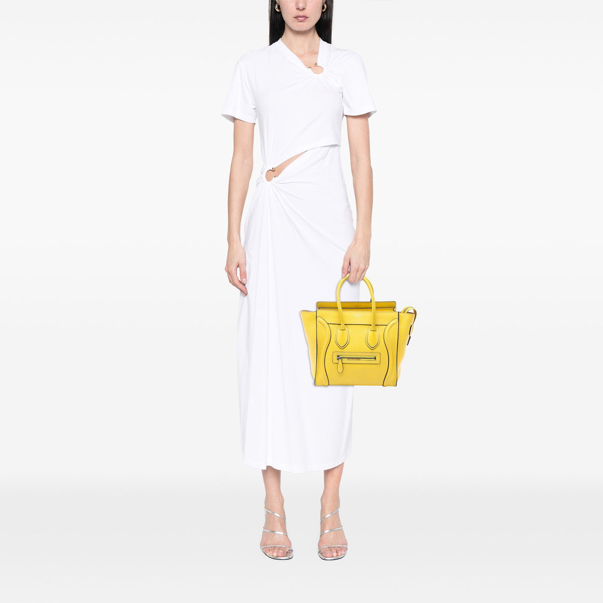 Celine Micro Drummed Calfskin Luggage Tote