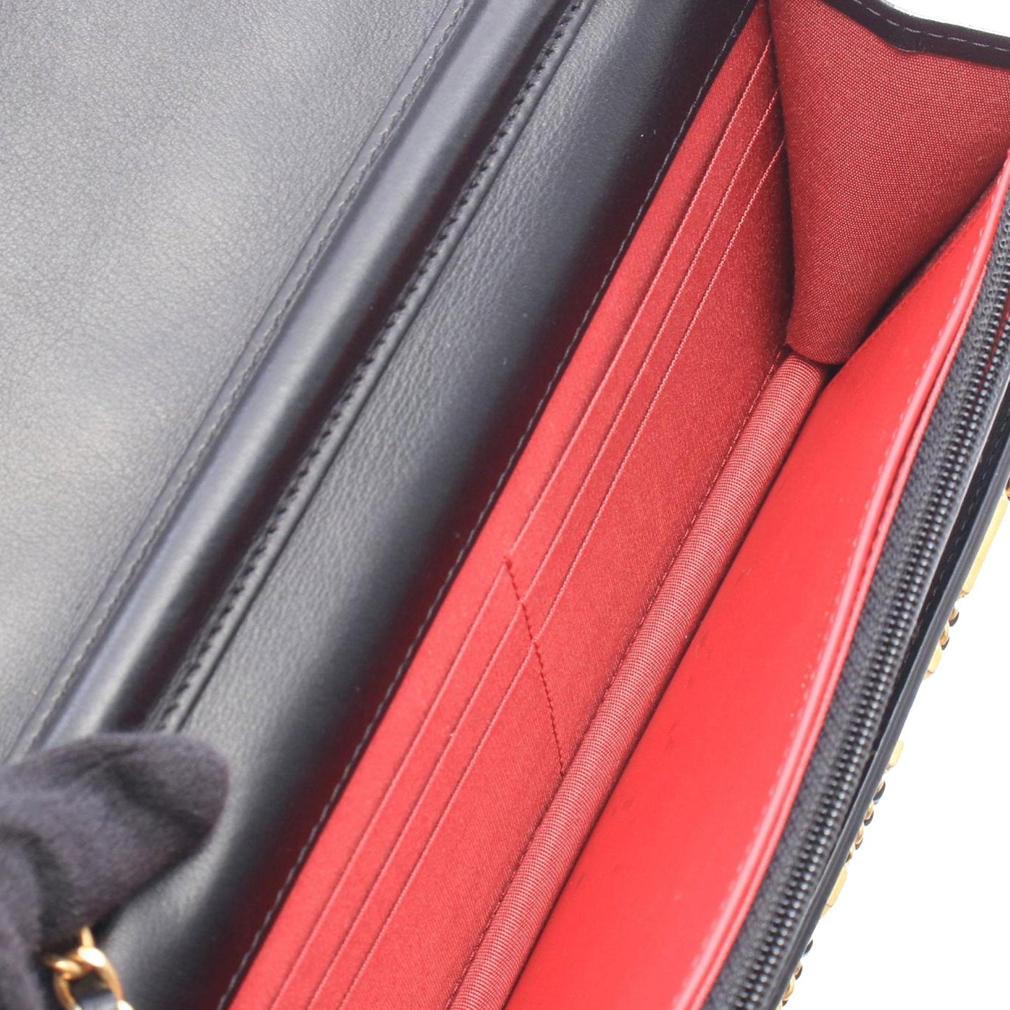 Chanel Medium Quilted Lambskin Logo Enchained Flap