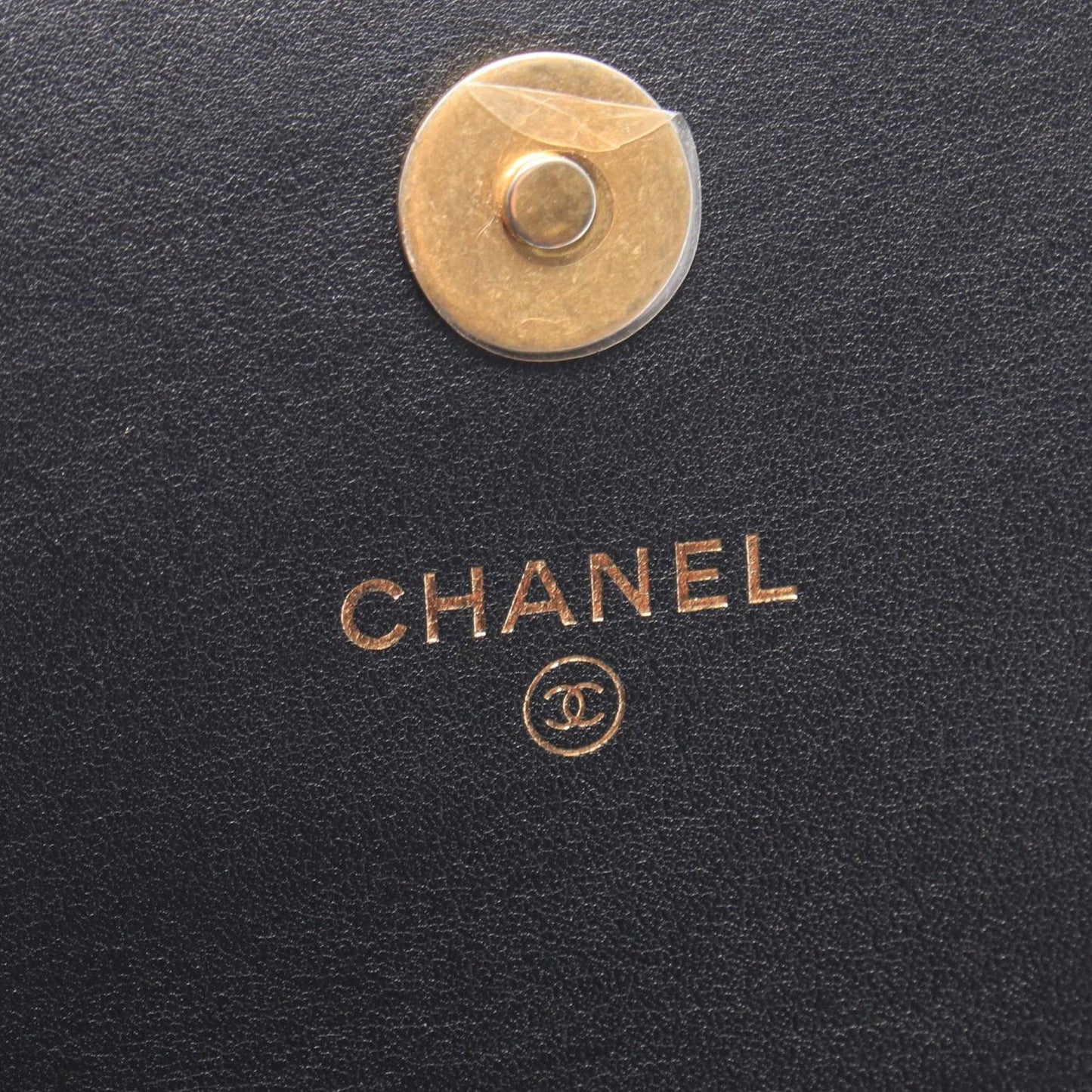 Chanel Medium Quilted Lambskin Logo Enchained Flap