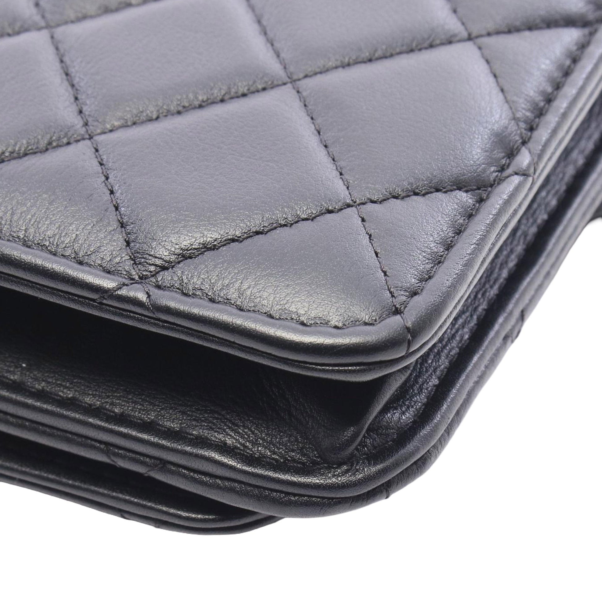 Chanel Medium Quilted Lambskin Logo Enchained Flap