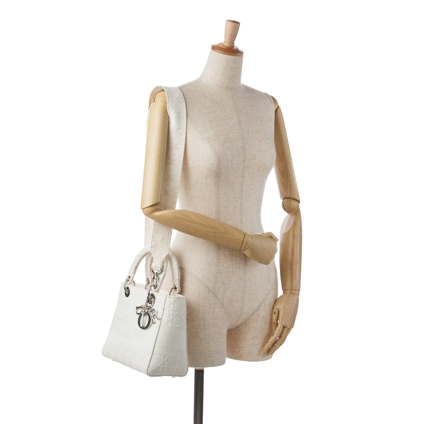 Dior Medium Canvas Cannage Lady D Lite