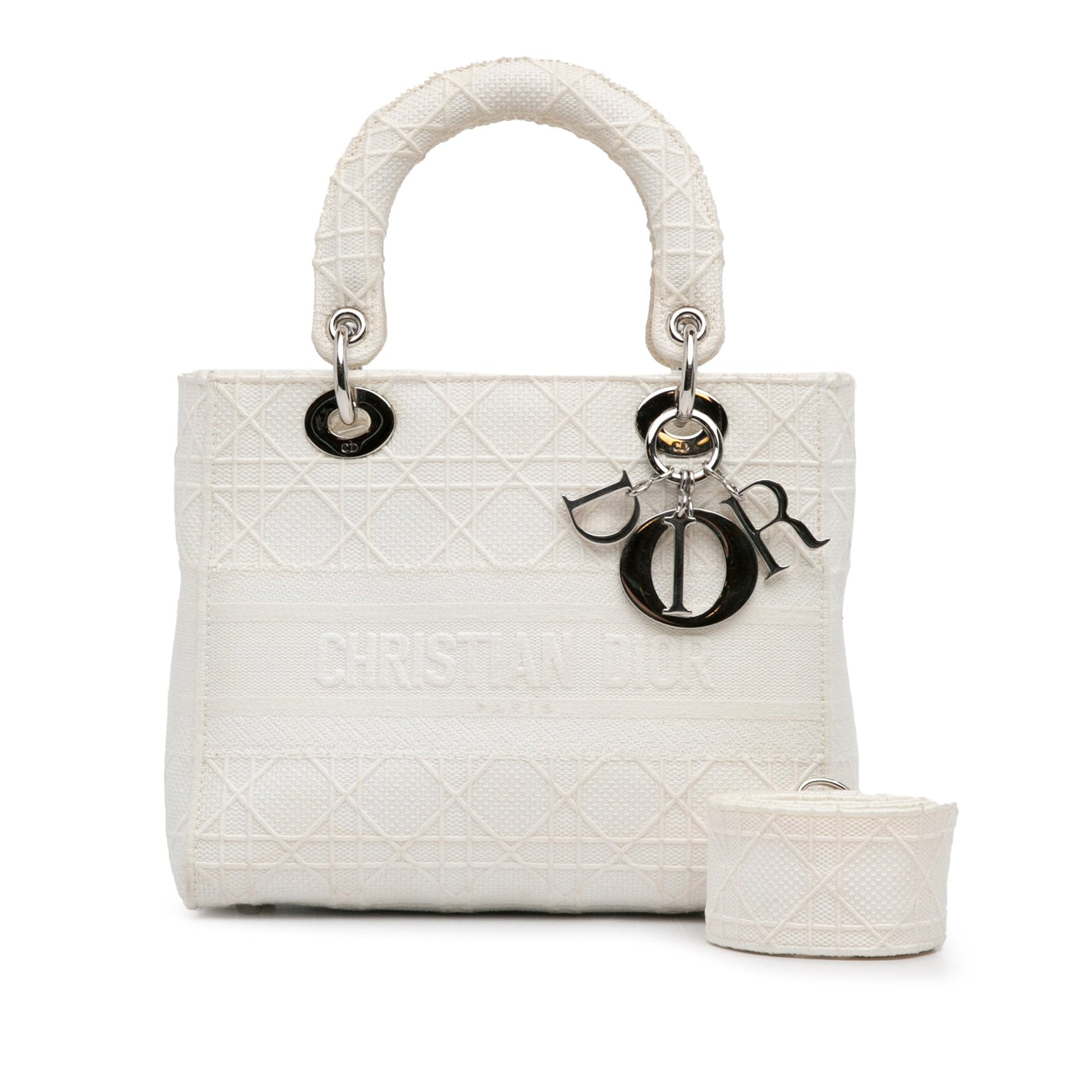 Dior Medium Canvas Cannage Lady D Lite