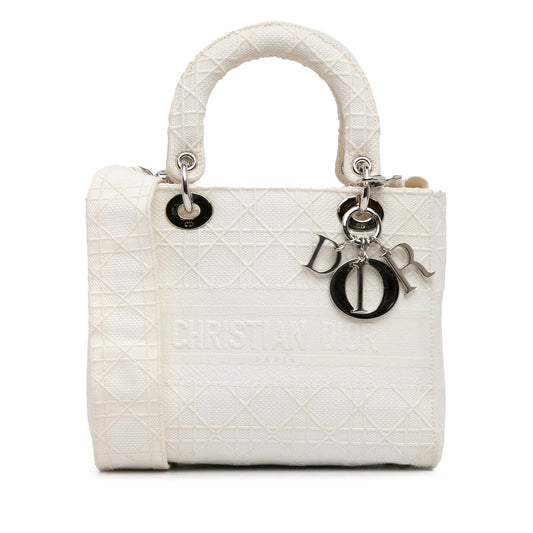 Dior Medium Canvas Cannage Lady D Lite