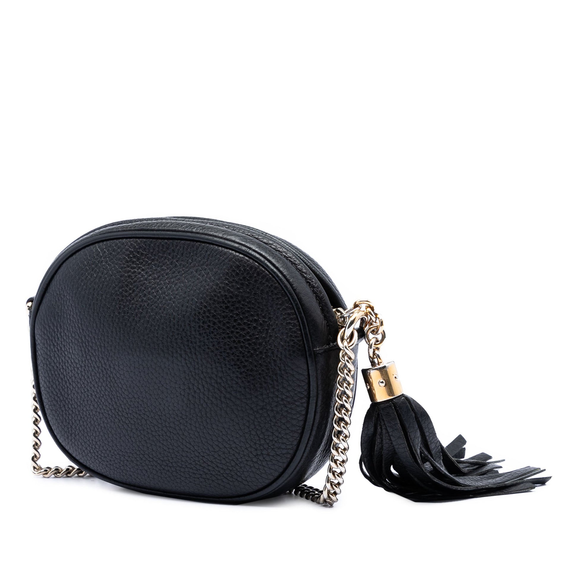 Gucci Mini Pebbled Calfskin Soho Chain Crossbody