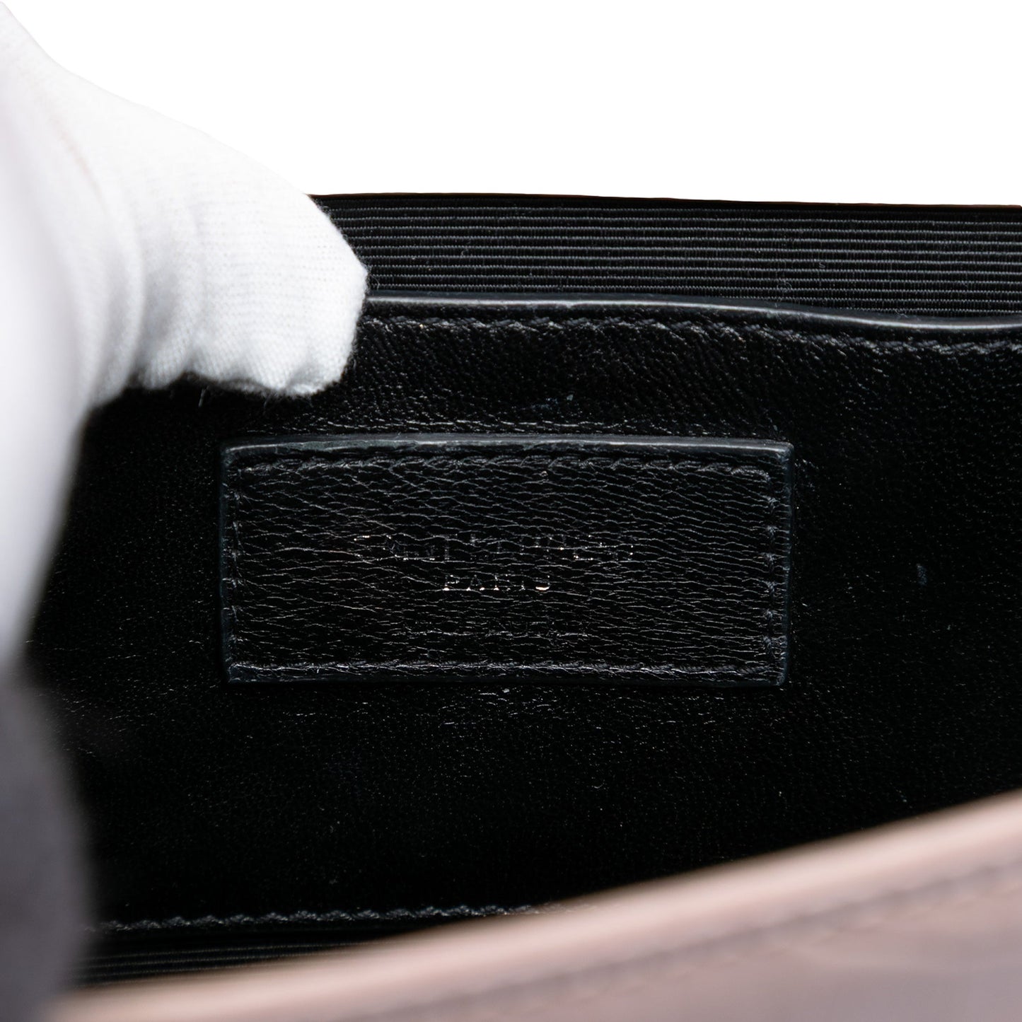 Saint Laurent Medium Croc Embossed Leather Kate Tassel Crossbody