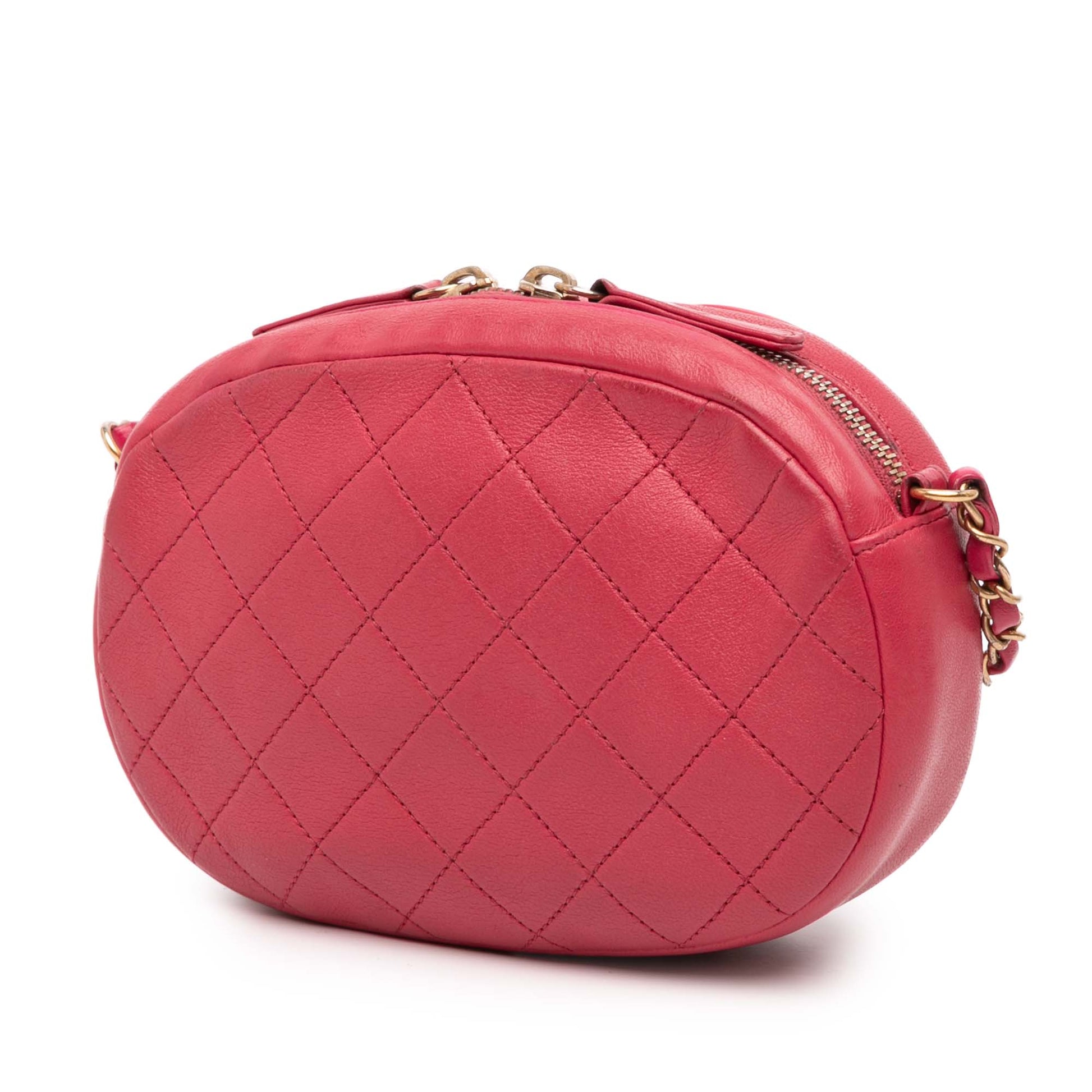 Chanel CC Quilted Lambskin Coco Midnight Camera Bag