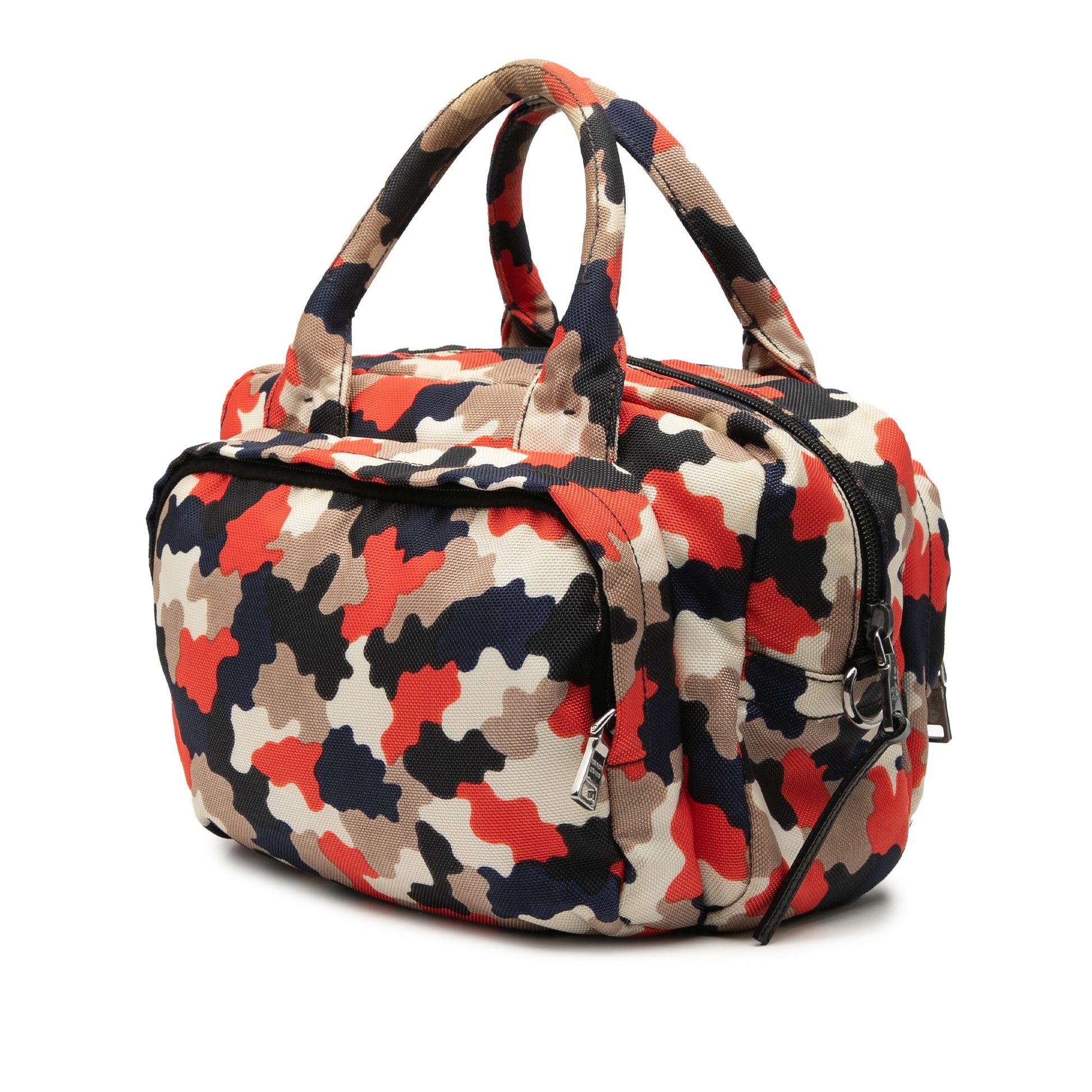 Prada Canvas Camouflage Cordura Satchel