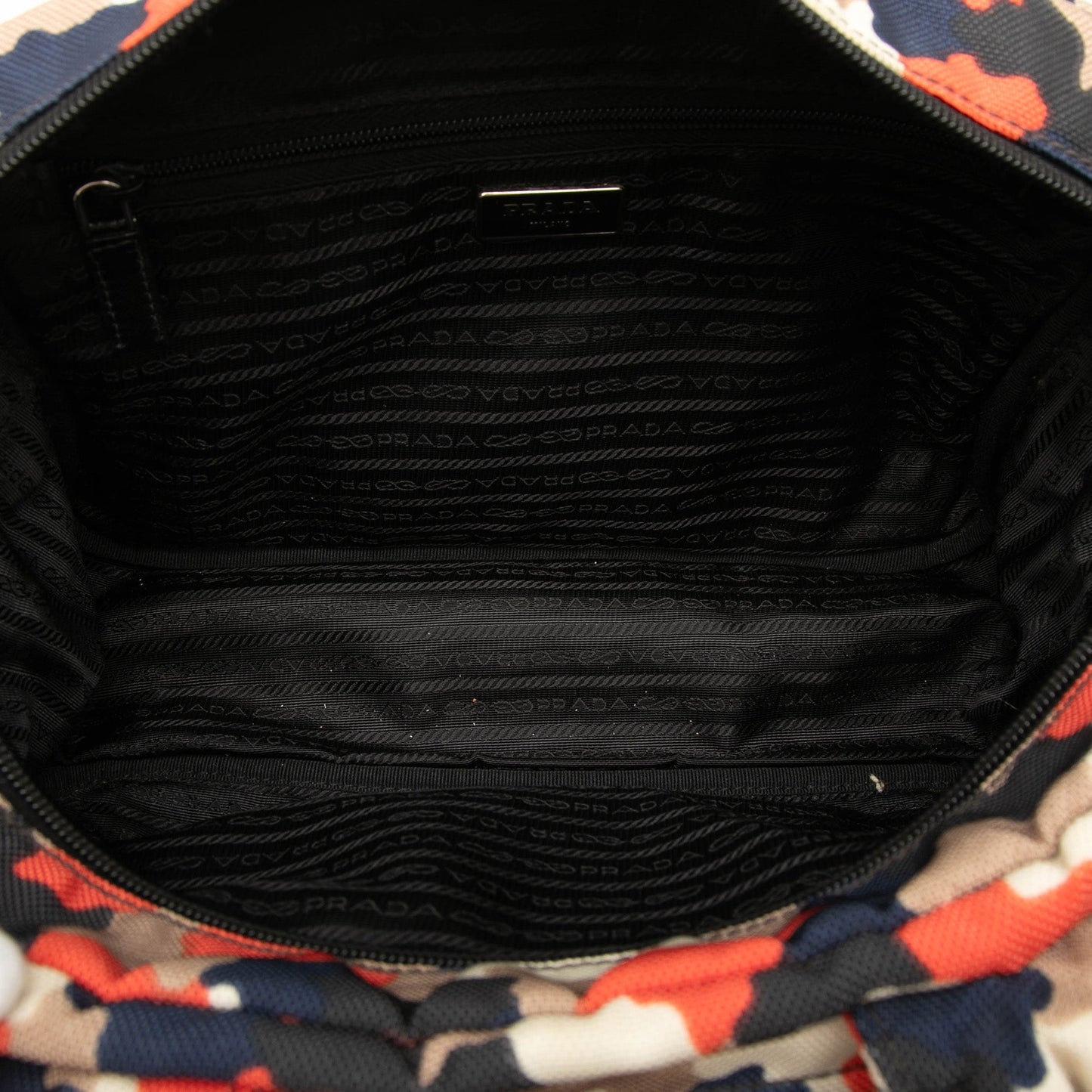 Prada Canvas Camouflage Cordura Satchel