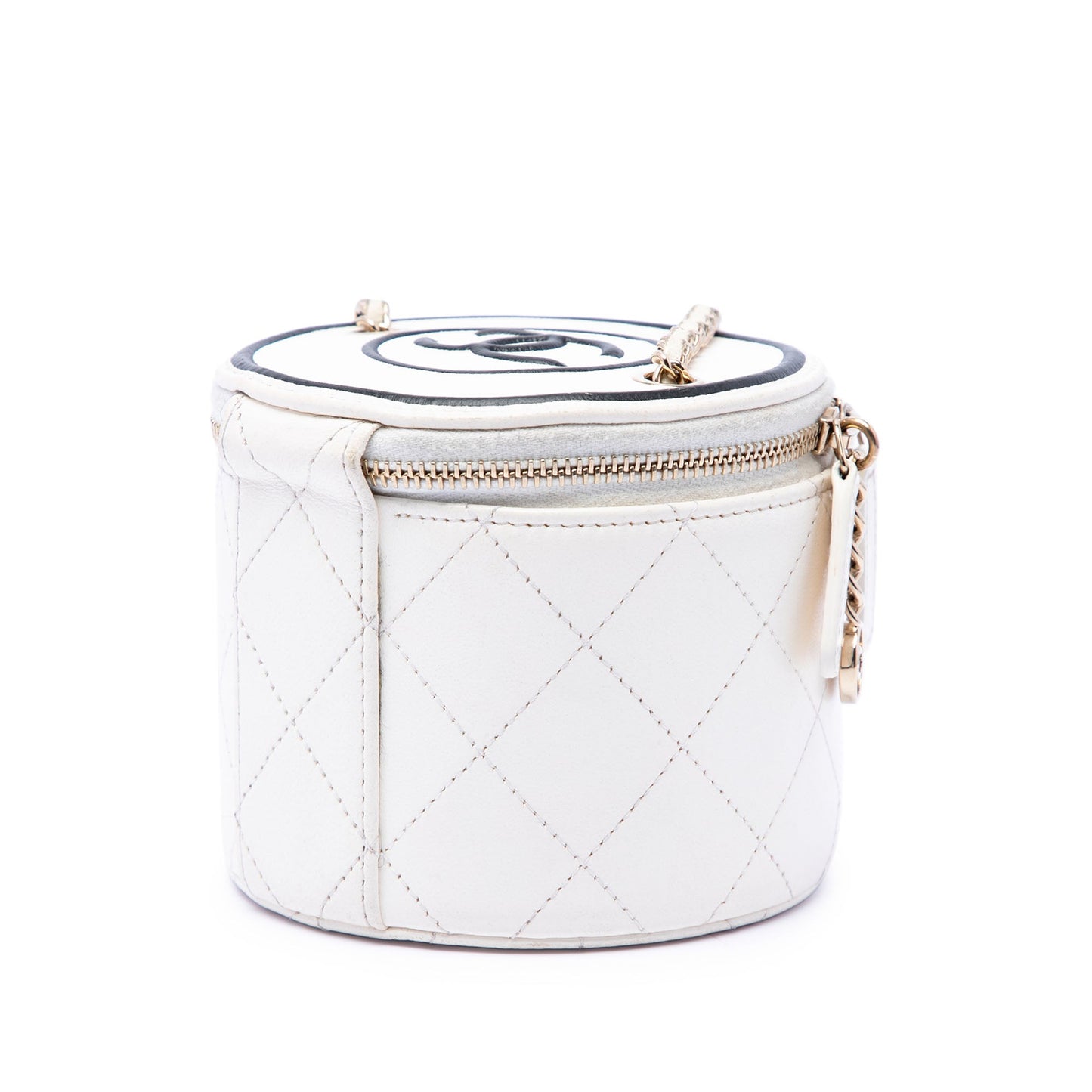Chanel Quilted Lambskin Chain and Charm Vanity Case