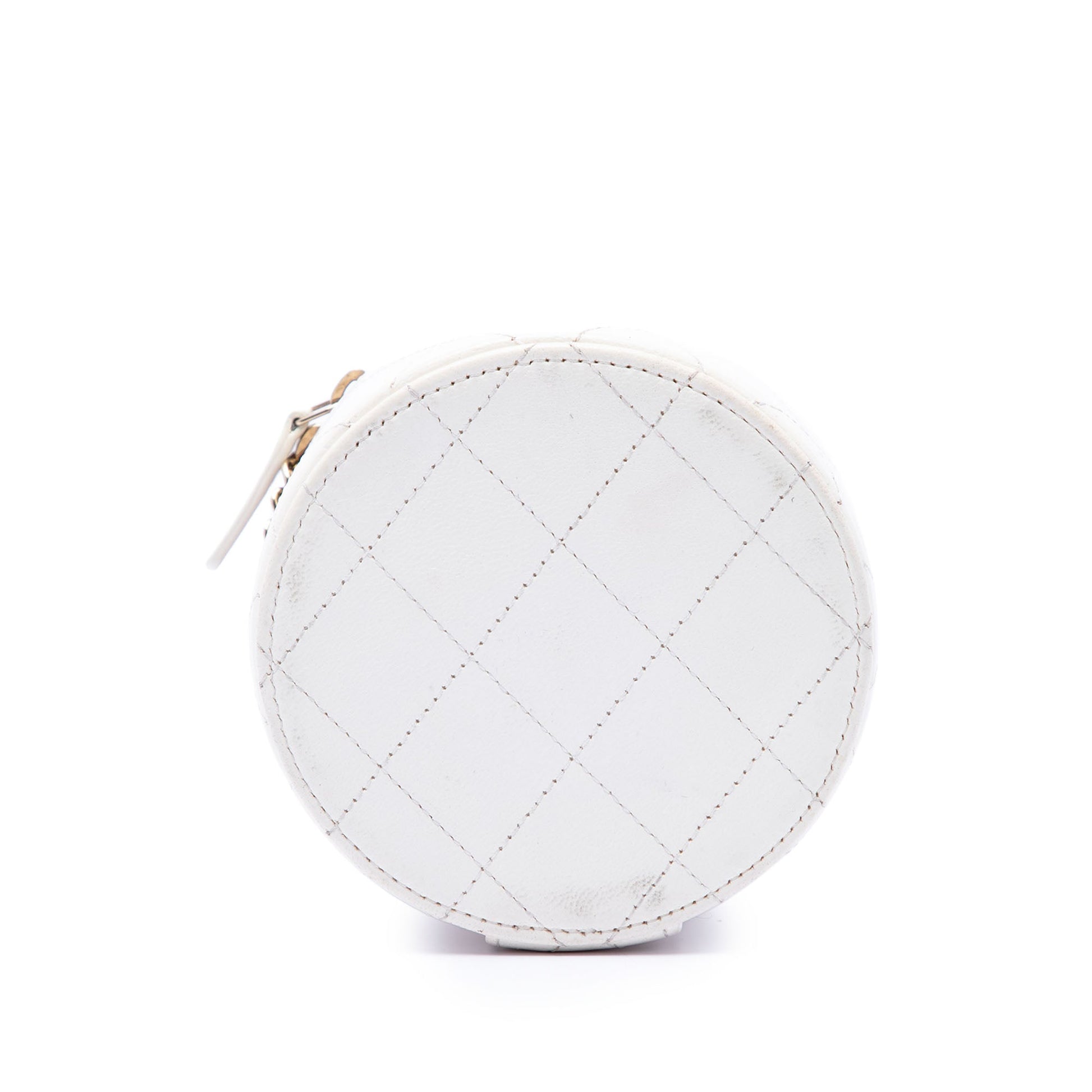 Chanel Quilted Lambskin Chain and Charm Vanity Case