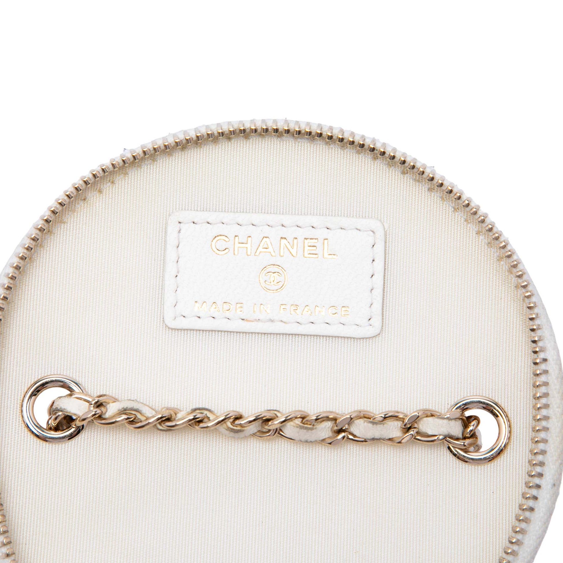 Chanel Quilted Lambskin Chain and Charm Vanity Case