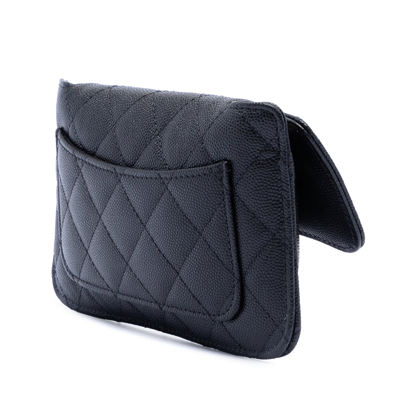 Nylon Graffiti Foldable Shopping Tote in Caviar Flap