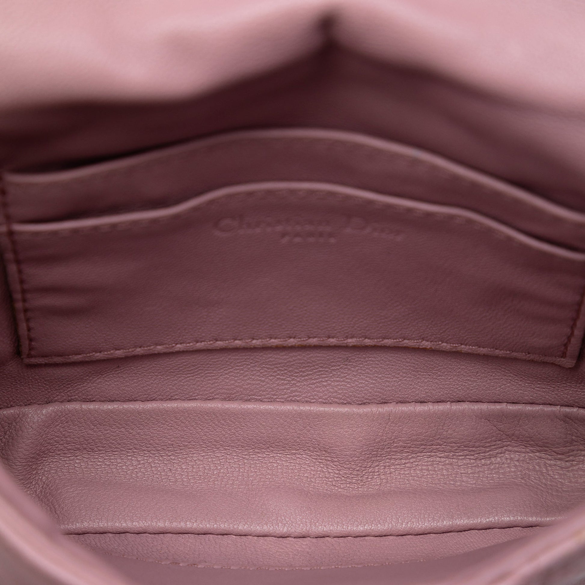 Dior Mini Lambskin Cannage Lady Dior Chain Crossbody