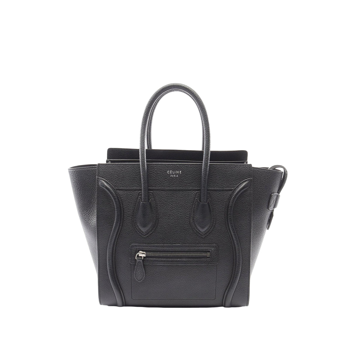 Celine Micro Smooth Calfskin Double Stitching Luggage Tote